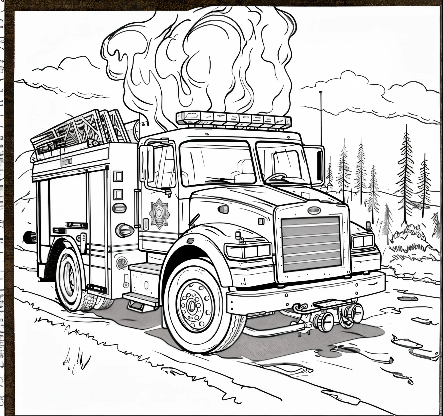 monochrome、Fire automatic vehicle
