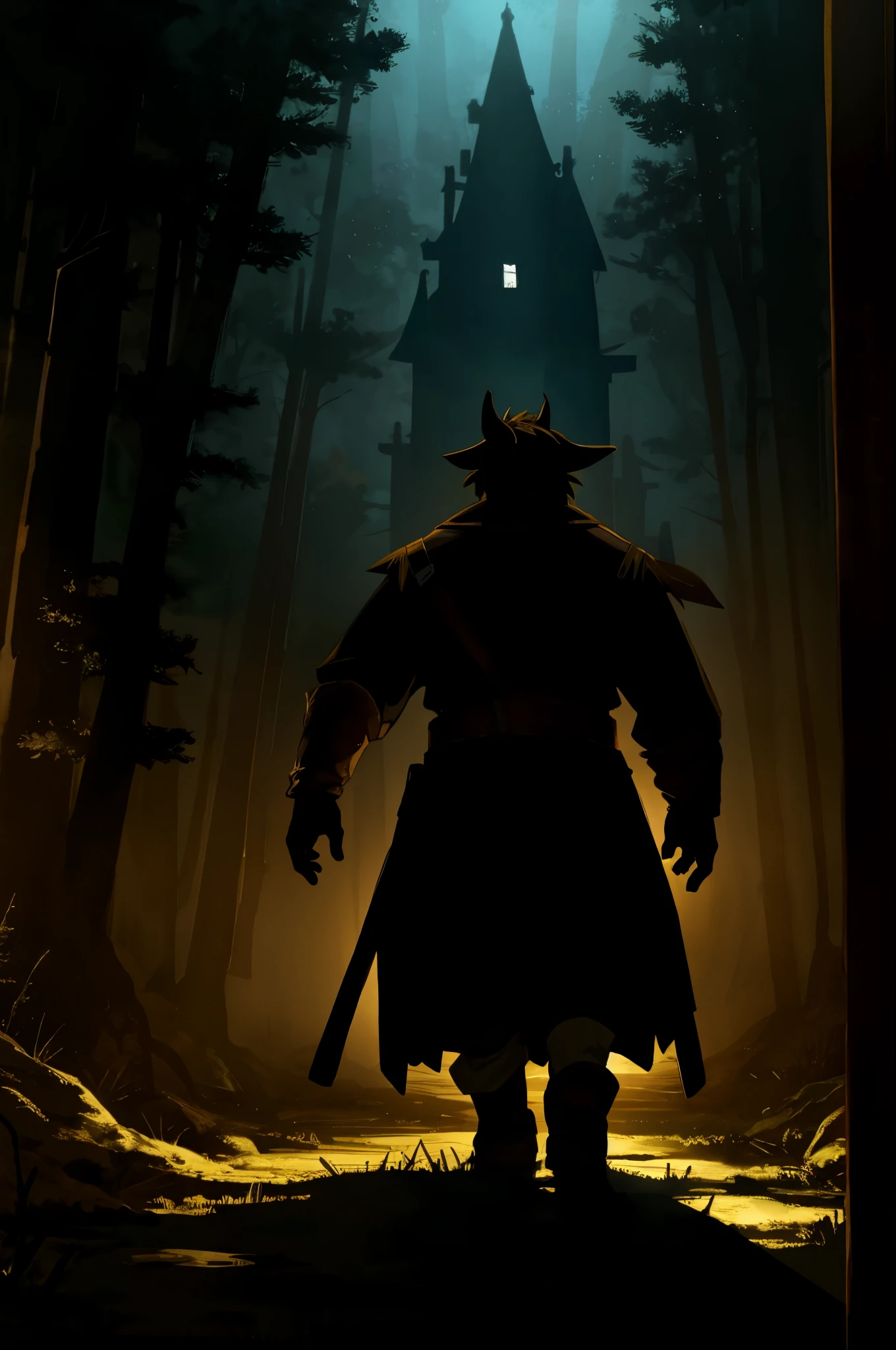 cover page, highres, paid reward available, unparalleled masterpiece, terrifying tale, Hansel and Gretel perfect ???????, good lighting, volumetric lighting, cinematic shadow,