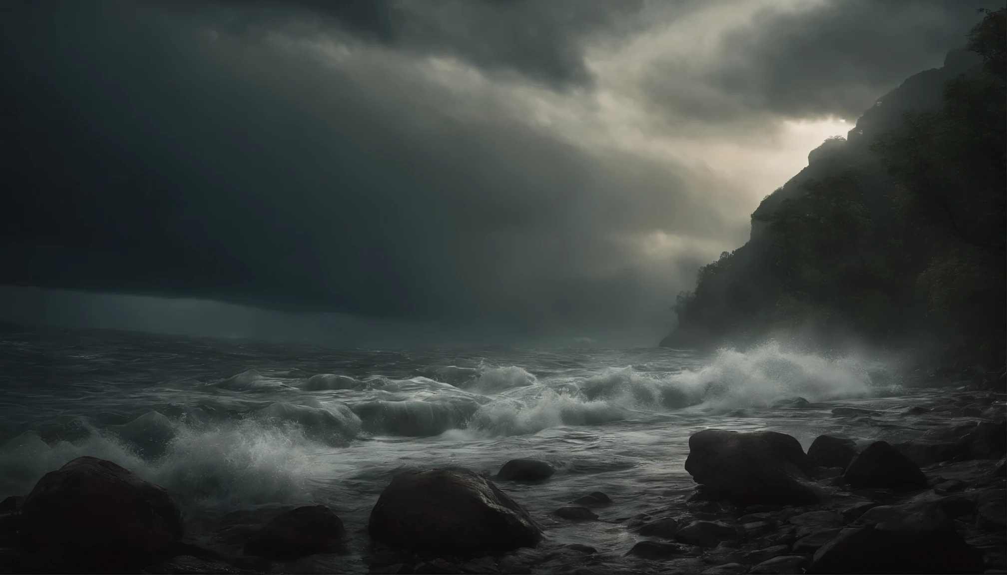 (best quality,highres,ultra-detailed:1.2),a dramatic scene,divine lighting,realistic texture,Deluge:1.1,prophet,Noah,biblical,sinners,pair of animals,ark,heavy rain,pouring rain,stormy skies,dark clouds,floodwaters,raindrops,inspiring,majestic,breathtaking,vivid colors,cataclysmic event,ominous atmosphere,faithful devotion,waters engulfing the earth,Ancient Earth,harmony with nature,transformation,rebirth,new beginning,overcoming adversity,promise,mercy and grace,hope