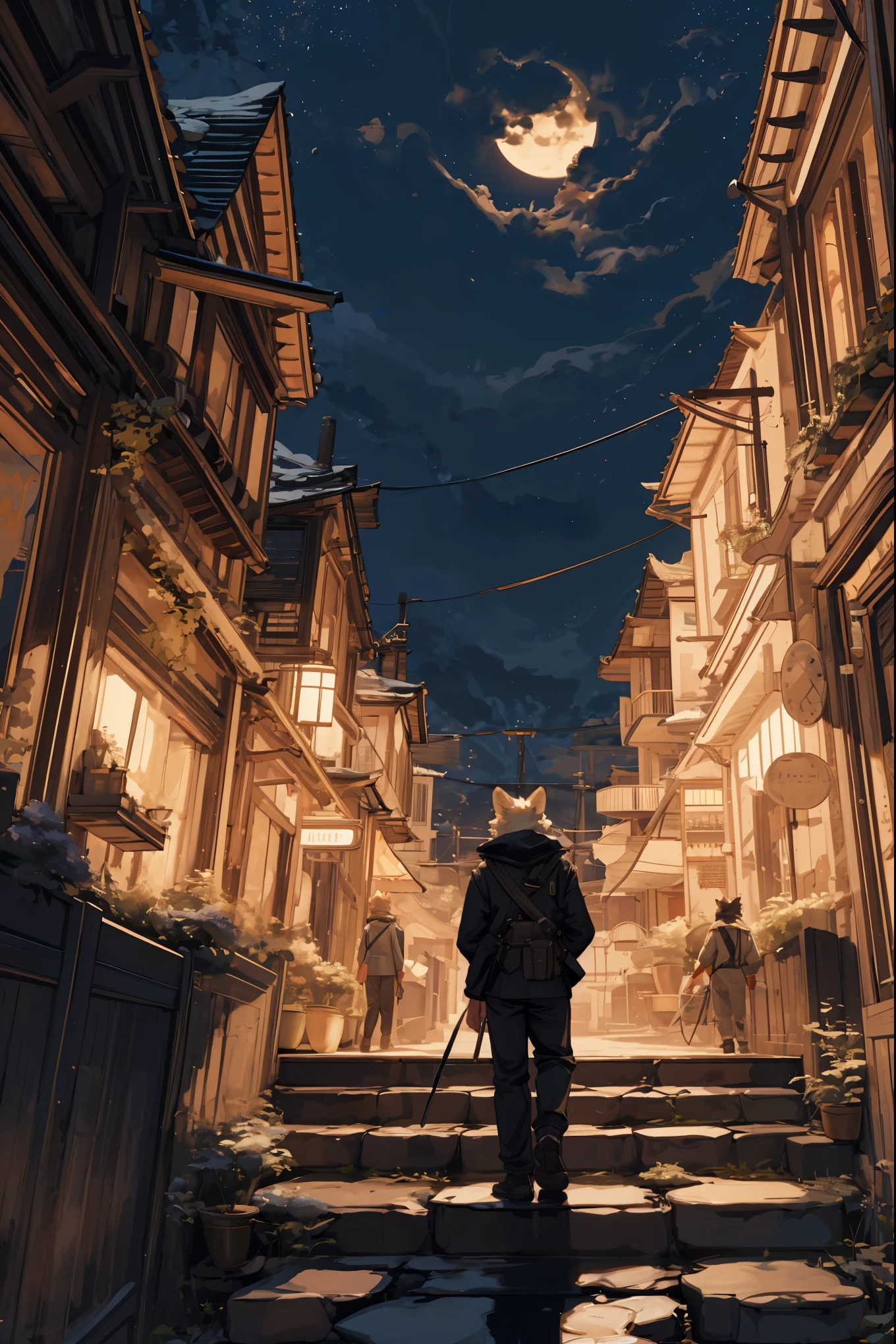 cover_page, highres, top quality, best quality, paid reward available, High-quality illustrations, unparalleled masterpiece, perfect artwork, absurdres, super high resolution, detailed background, Steam punk, Beautiful World Heritage, 6+boys, 6+girls, Happy, joyful(Photos of solo travelers)(kemono, furry anthro)cinematic lighting, dynamic angle,