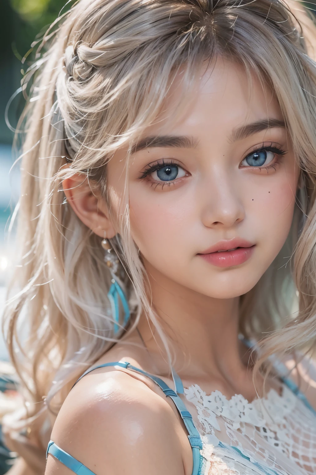 1woman, (Ultra realistic, high res), (highly detailed eyes, highly detailed hair, highly detailed face, highly detailed plump lips), (off shoulder with open breasts), breasts, upper body, caute smile, (best quality:1.4), Raw photo, (realistic, photo-realistic:1.37), professional photography, cinematic light, (fine face: 1.2),fashion model 20 years old, cute, [[[[pure eyes]]]], [[[[closeup]]]], [[[[chest]]]], [[[[neck]]]], [[[[shoulders]]]], perfect eyes, perfect iris, perfect lips, perfect teeth, perfect skin, soft front light, glow, HDR, (muted colors:1.2), Retrato da mulher、white skin、((cabelo Castanho ondas suaves)) Best Blanco Romantico、8K resolution、Frente Illuminada、アメリカの女の子のPortrait、solo、20-year-old、beautiful face、Upper body、medium side cut、beautiful black hair、beautiful little face woman, solo,　black theme,　look at the audience,one woman, It&#39;s real, Wolfzan-6500-V1.3, anime、animeスタイル、beautiful diamond eyes、20 year old american girl、braided hair、swimsuit、portrait beautiful detailed woman, very detailedな青い顔, Reality, beautiful narrow blue eyes, huge file size, Super detailed, High resolution, very detailed, highest quality, masterpiece, An illustration, very detailed, ticker, Unite, 8K painting wallpaper, fine, fine details, masterpiece, highest quality, Hvery detailed ticker uniform 8K wallpaper, face light movie lighting、cuteブラウス, dark background, oil, masterpiece, diffused soft film lighting, Portrait, highest quality (perfect face:1.4),stunning girl pictures,(8K and、photorealistic:1.25) 、(lip gloss、eyelashes、shiny face、shiny skin、highest quality、超High resolution、Depth of the bounds written、chromatic aberration、caustic road lighting、natural shading、sexy 1girl, Extremely cute, Amazing face and eyes, (Beautiful lovely smile), (extremely detailed beautiful face), bright and shiny lips, (cute bikini:1.3), (very elaborate lace bra:1.5), smooth skin, super beautiful, attractive, (Best Quality:1.4), (hyper quality), (Ultra-detailed), (hyper-realistic, Photorealsitic:1.37), Authentic skin texture, complex details, extremely detailed CG unified 8k wallpaper, RAW Photos, professional photograpy, Cinematic lighting, coast, sea, palm trees,masterpiece, best quality, high quality, High definition, High quality texture, High quality shadow, high detail, beautiful detailed, finely detailed, extremely detailed cg, detailed texture, a realistic representation of the face, realistic, colorful, delicate, Cinematic Light, sidelighting, Lens Flare, Ray tracing, sharp focus, (intrica
