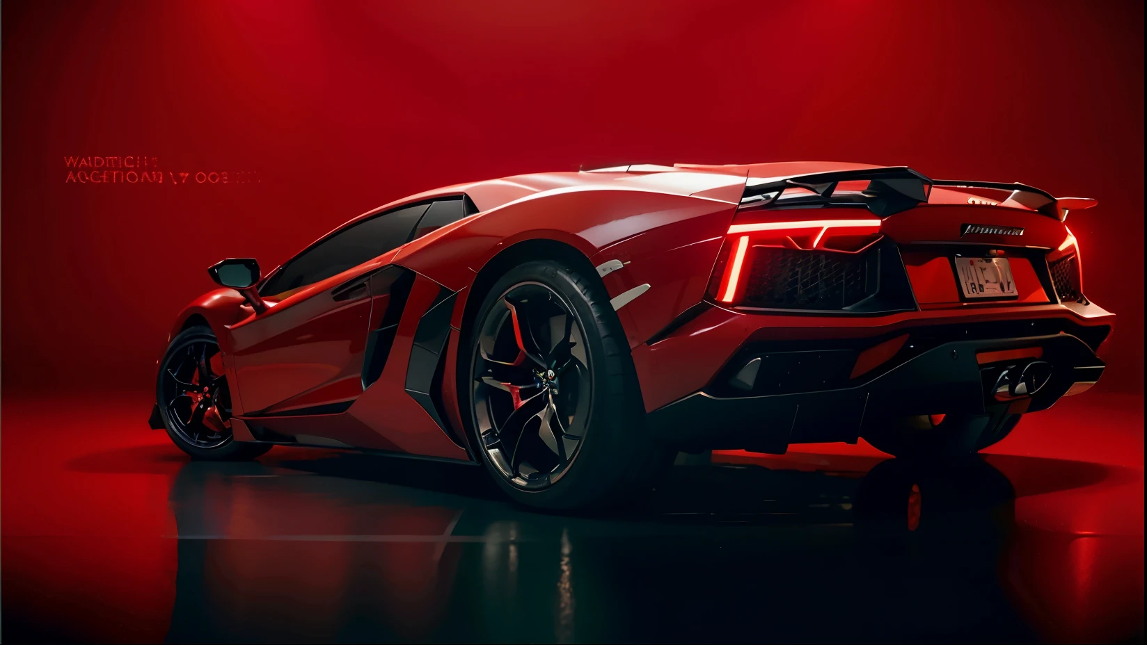 super photo，red body，sense of speed，super car，super car，professional photos，scientific fiction，Science fiction scene，Natural light，，neon light sign，very detailed，（very detailedな背景），Multiple buildings in the background，detailed texture，wide angle，8K，ticker，professional photography，bright red lamborghini aventador   (spot light:1.3)