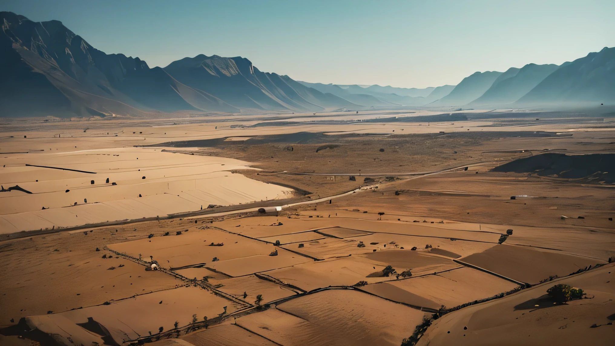Humanidade, initially confident in its advanced technology, found itself facing an unprecedented environmental catastrophe. A escassez de alimentos se espalha rapidamente, and communities were forced to rely on synthetic resources and controlled greenhouses to survive. A vida selvagem desapareceu, and once lush landscapes were transformed into vast arid deserts.