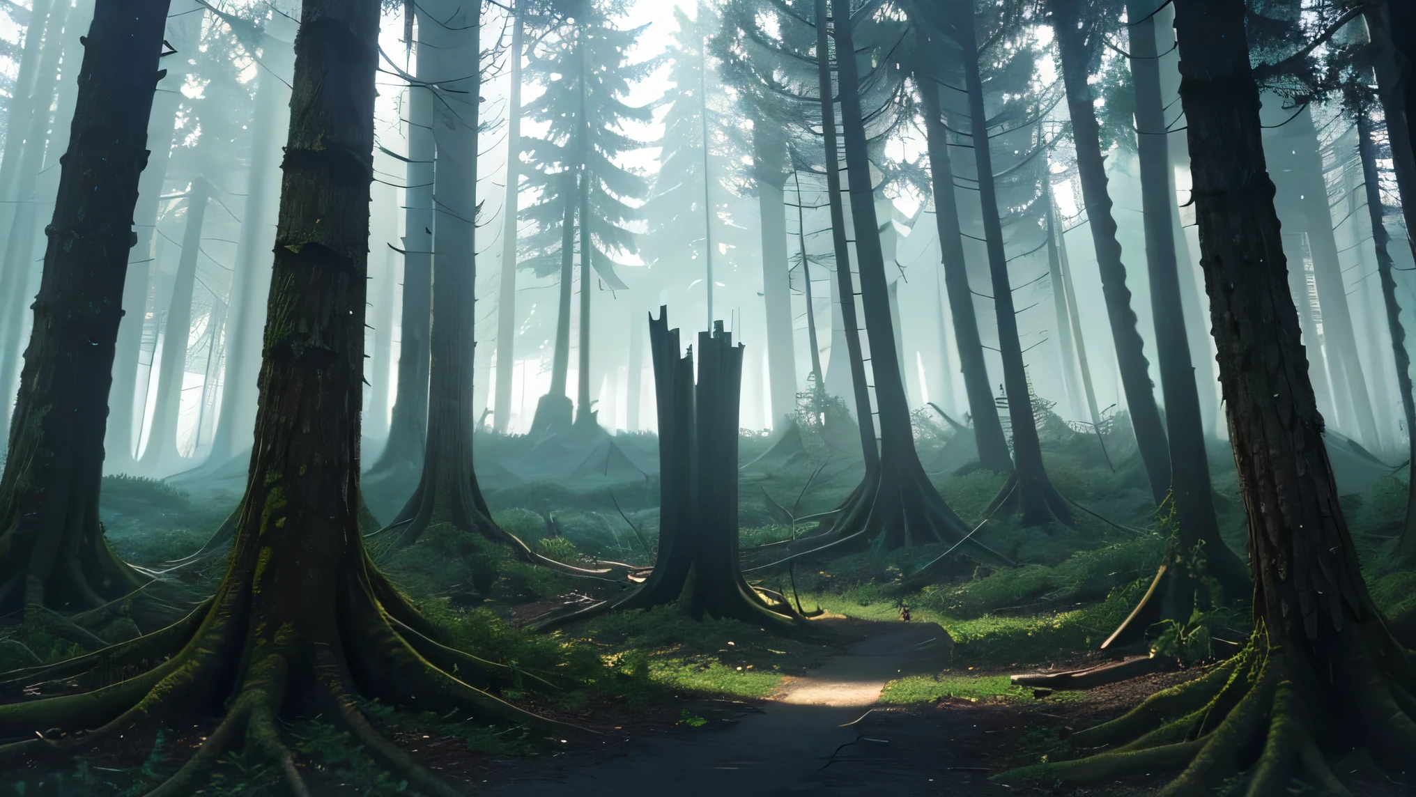 Uma noite tempestuosa, enquanto o grupo montava acampamento, a floresta revelou sua verdadeira natureza. Twisted trees came to life, its roots snaking through the ground. A mysterious force enveloped the camp, deixando os ecologistas impotentes. Ethereal entities seemed to emerge from the very essence of the forest.