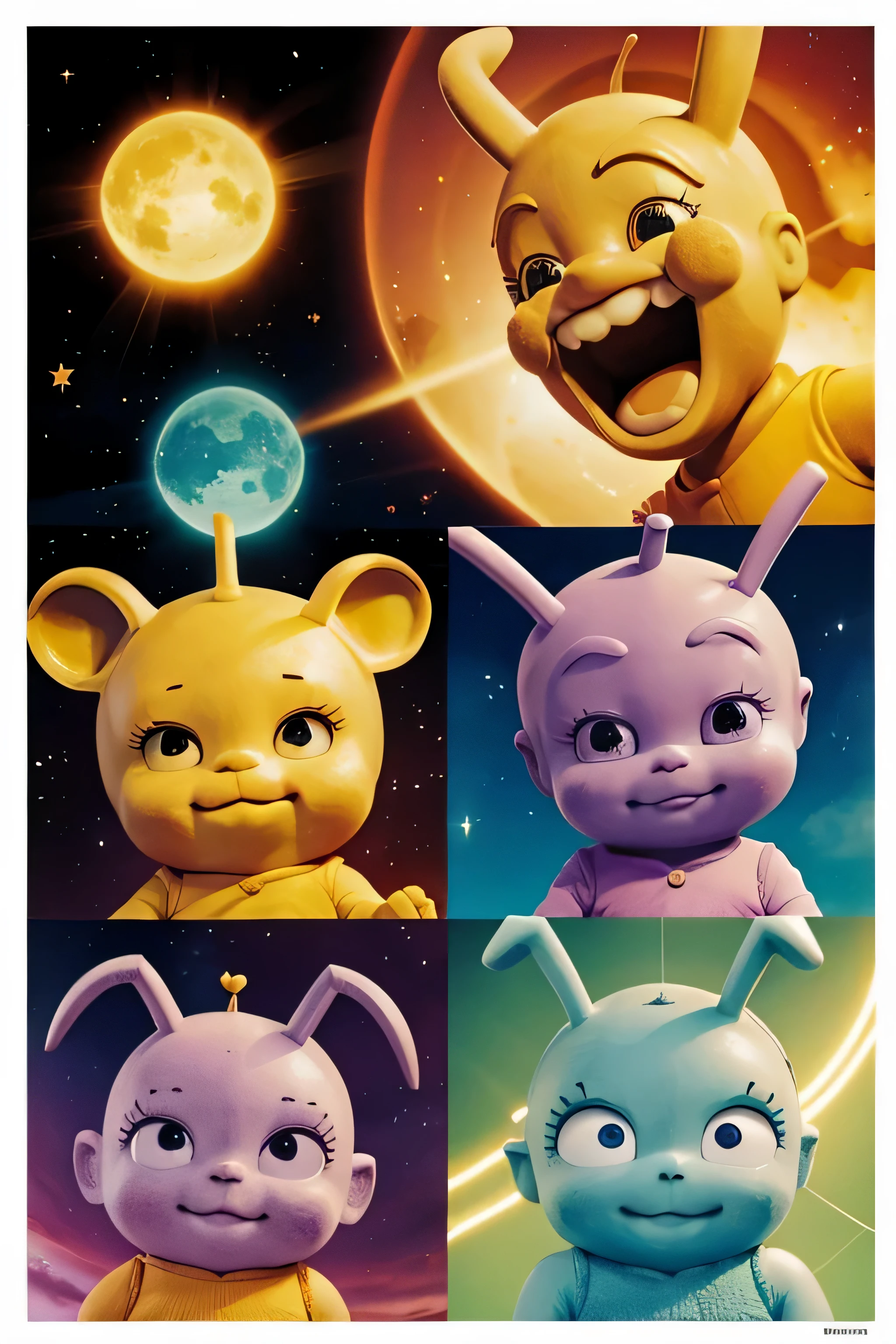 teletubbies, sol, bizaro, medo, nostalgia
