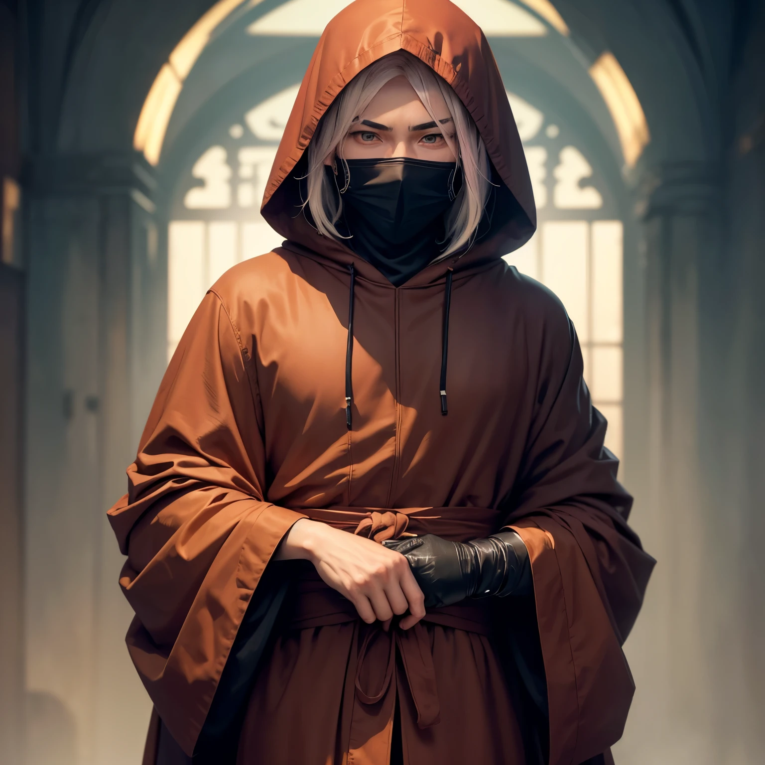 8k, masterpiece, best quality, realistic, higly detailed, cowboy shot, 1woman, solo, Senju Kawaragi, below-average height, short light pink hair, green eyes, prominent eyelashes, layered tousled bob hairstyle with unruly waves and blunt edges, often mistaken for a man, monk, completely hooded, hiding face mask, often mistaken for a man, monk, completely hooded, hiding face mask, often mistaken for a man, monk, completely hooded, hiding face mask, often mistaken for a man, monk, completely hooded, hiding face mask, often mistaken for a man, monk, completely hooded, hiding face mask, often mistaken for a man, monk, completely hooded, hiding face mask, often mistaken for a man, monk, completely hooded, hiding face mask, often mistaken for a man, monk, completely hooded, hiding face mask, often mistaken for a man, monk, completely hooded, hiding face mask, often mistaken for a man, monk, completely hooded, hiding face mask, often mistaken for a man, monk, completely hooded, hiding face mask, often mistaken for a man, monk, completely hooded, hiding face mask, often mistaken for a man, monk, completely hooded, hiding face mask, often mistaken for a man, monk, completely hooded, hiding face mask, often mistaken for a man, monk, completely hooded, hiding face mask, often mistaken for a man, monk, completely hooded, hiding face mask, often mistaken for a man, monk, completely hooded, hiding face mask, often mistaken for a man, monk, completely hooded, hiding face mask, often mistaken for a man, monk, completely hooded, hiding face mask, often mistaken for a man, monk, completely hooded, hiding face mask, often mistaken for a man, monk, completely hooded, hiding face mask, often mistaken for a man, monk, completely hooded, hiding face mask, often mistaken for a man, monk, completely hooded, hiding face mask, often mistaken for a man, monk, completely hooded, hiding face mask, often mistaken for a man, monk, completely hooded, hiding face mask, often mistaken for a man, monk