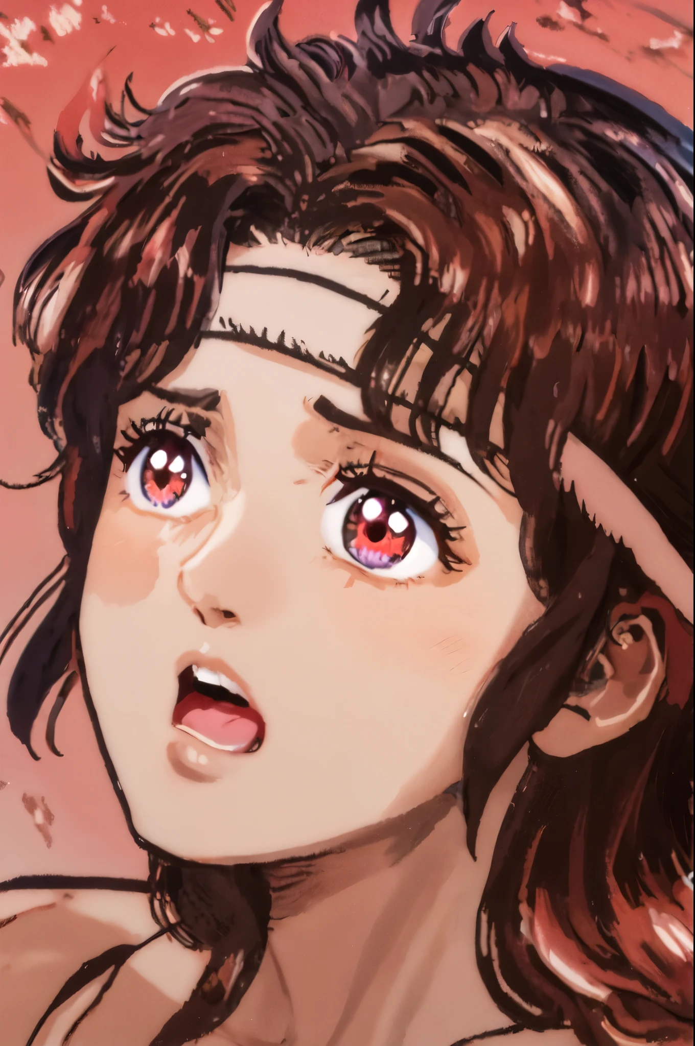 Fist of the North Star、Rin、brown hair、Eyeballs that pop out