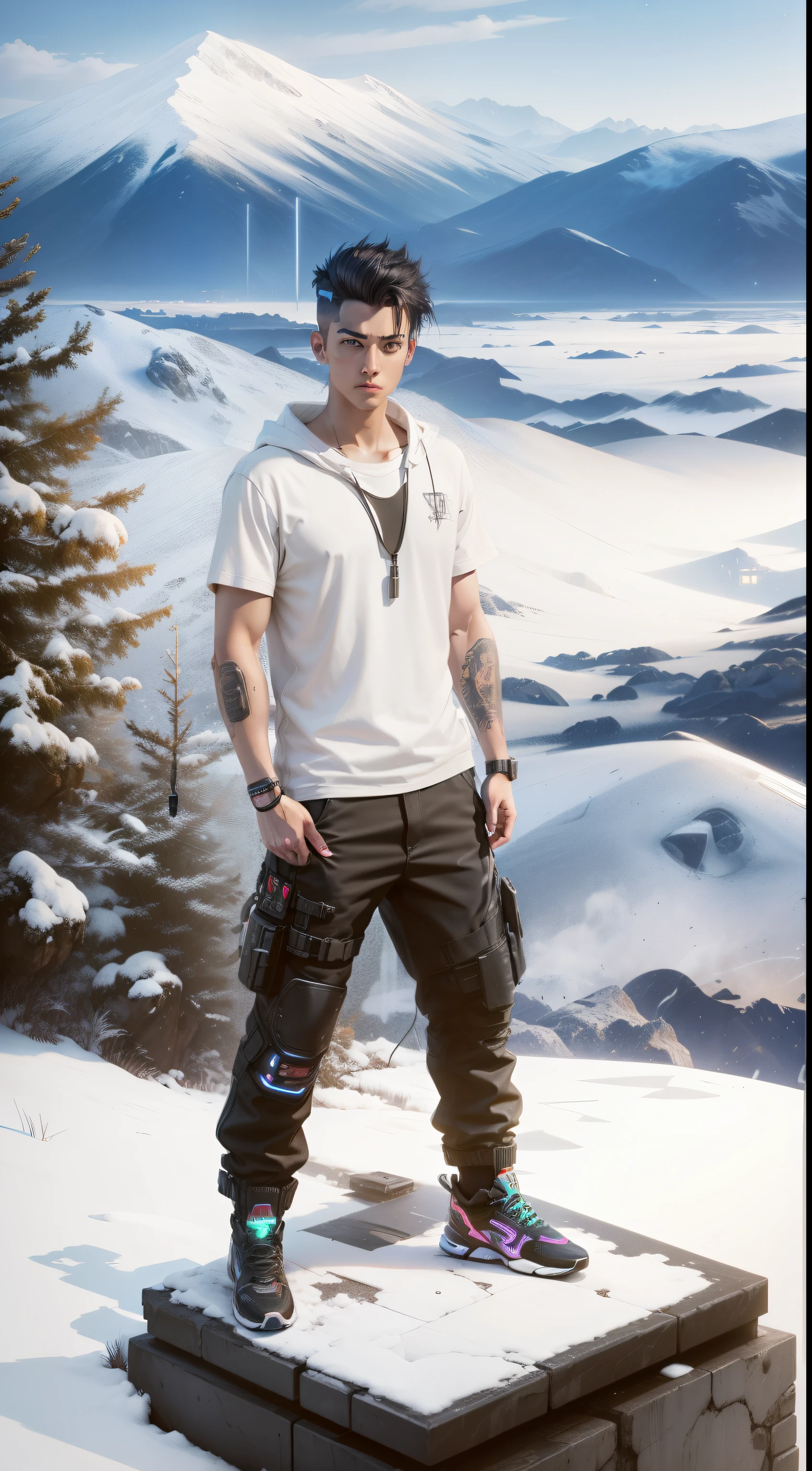 cyberpunk,smartboy,lighting realistic background,8k,v4,black shoes