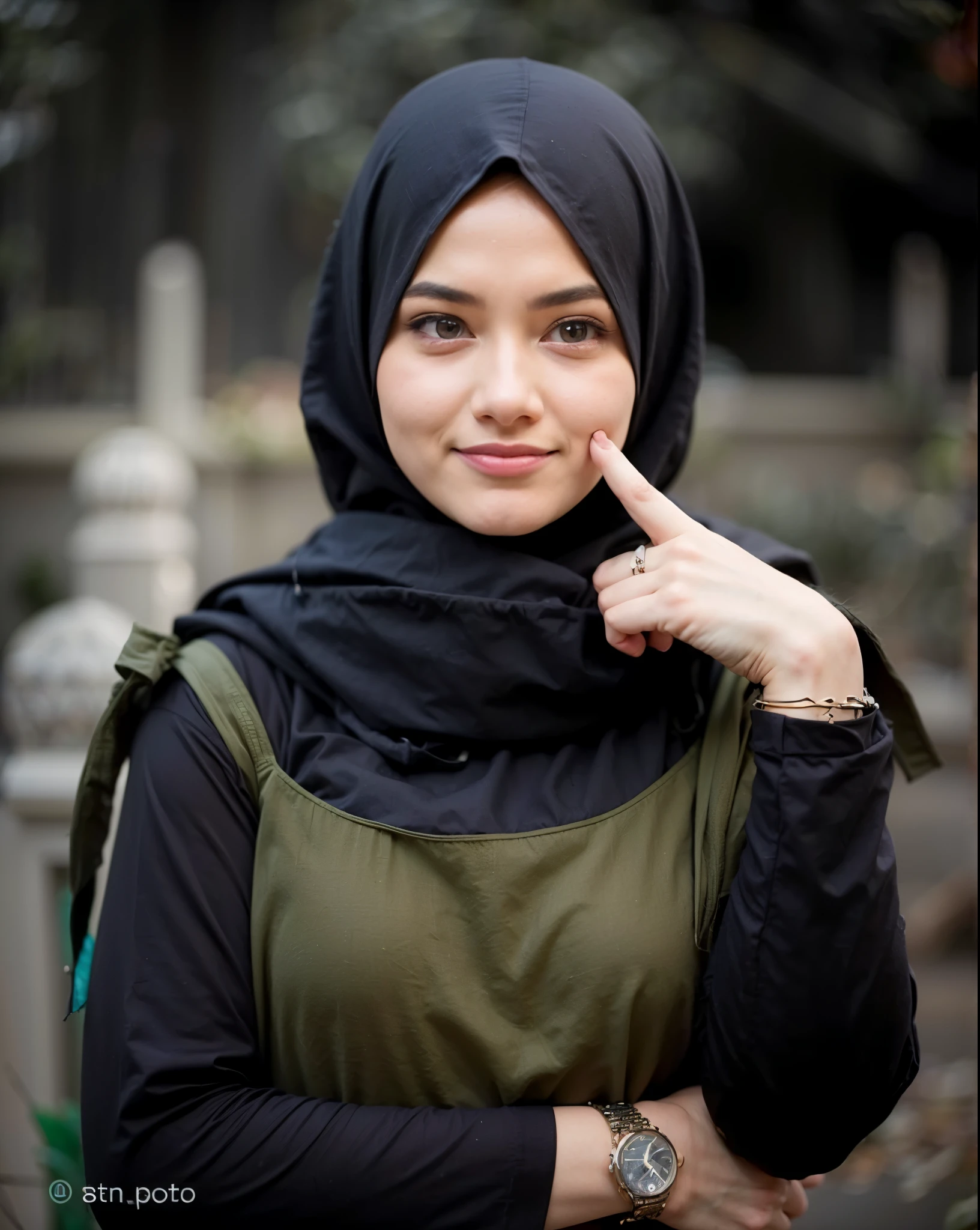 masterpiece, (ultra-high-definition portrait:1.4), Realistic, extremely detailed, CG unified, 8k, Clean lines, highly detailed, High-definition, raw color photos, she is smiling, Realistic portrait, Cinematic Light, Beautiful detailed, 1hijabgirl (indonesian:1.5), (165cm tall, big breasts with very very tight clothes:1.5), Beautiful big breasts, breasts details, very tight, (Biggorgeous eyes, Soft smile with lovely look:1.5), (Horny Face, gigantic breast:1.4), Close up of a girl in Beautiful clothes with errcted nipple, biggorgeous eyes, Soft smile, scarf, (Beautiful Tight Clothing with curvaceous body:2), pose 4 of 1 6, Undress, No bra, (nipples that are clearly sticking out detail:1.2), Outdoors, high intricate detailed, float, cum on, Sense of truth, beautiful landscape forest, sexy lighting,