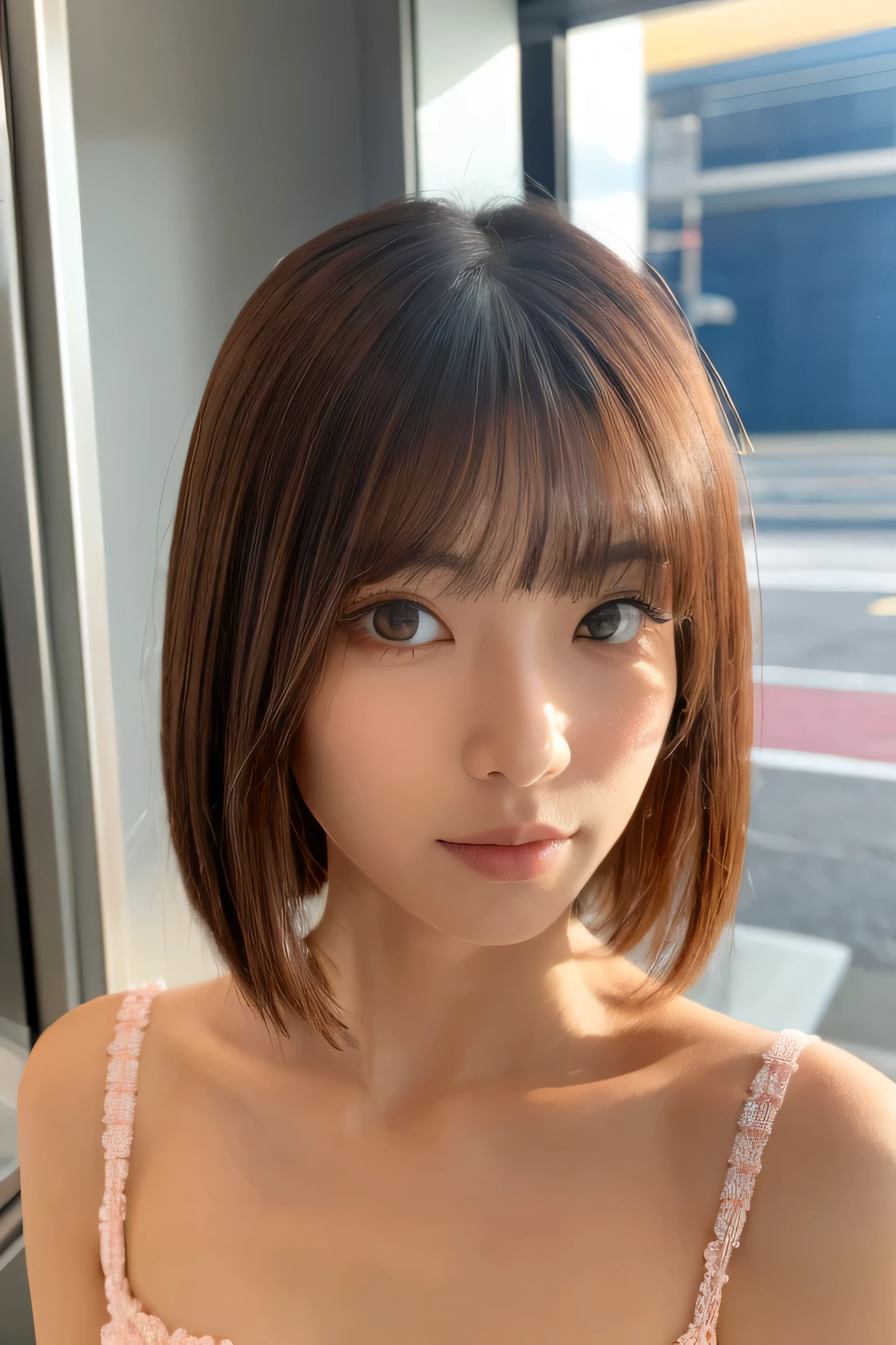 eyelash　model　japanese woman　simple　eye zoom