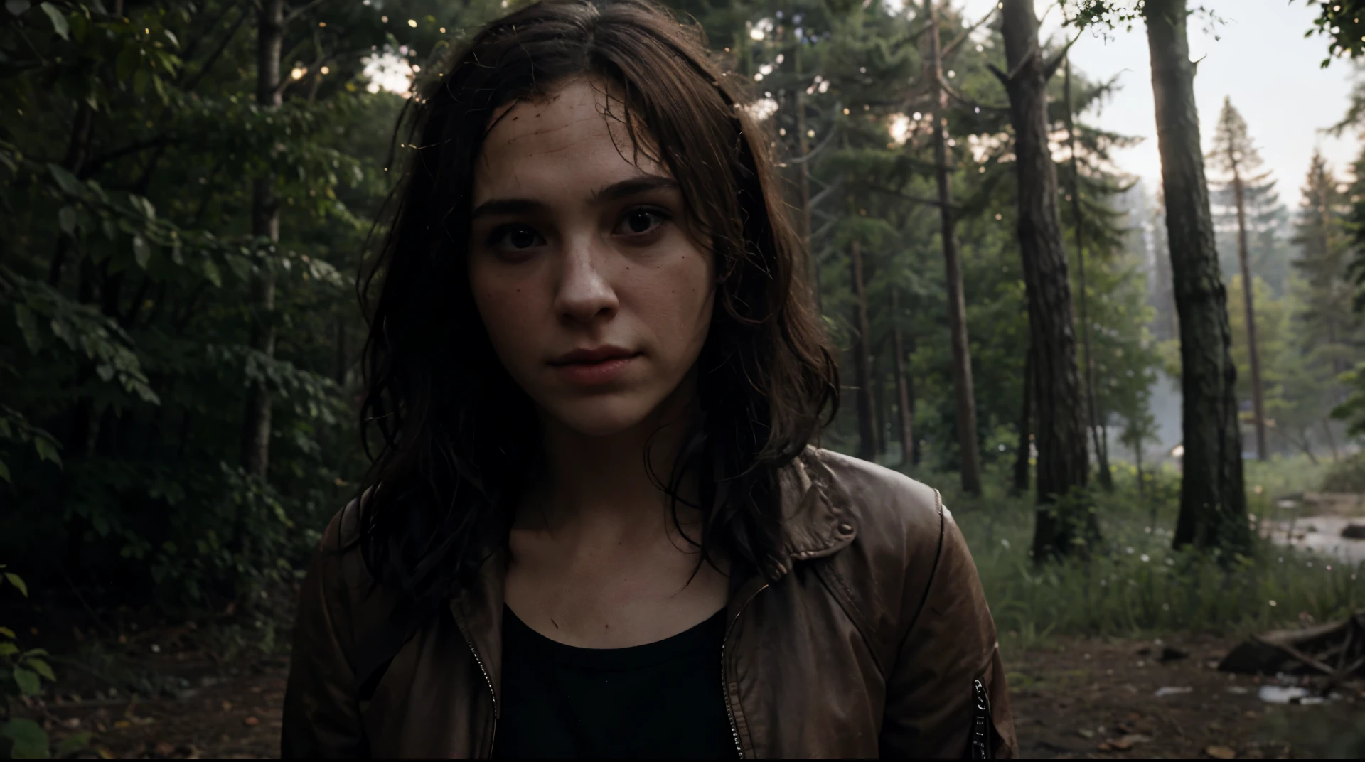 Hermione Granger + the last of us элли game (Hermione as Ellie) survives in the forest with Joel kills zombies
