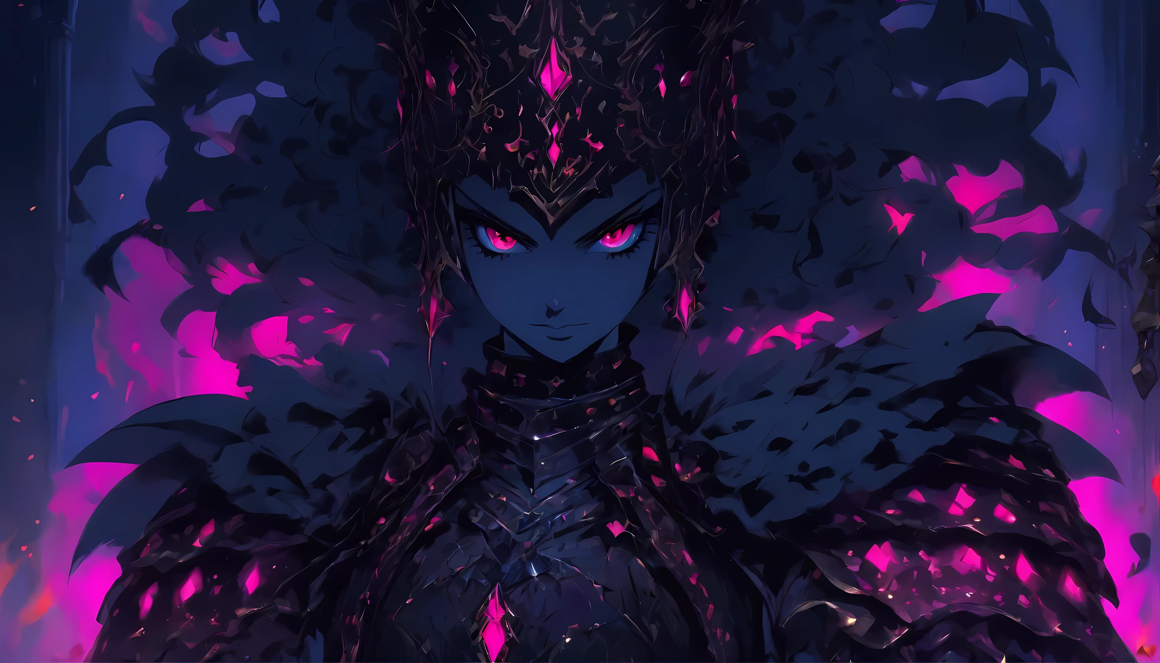 Queen's power armor , (gothic style), full body view , belly button