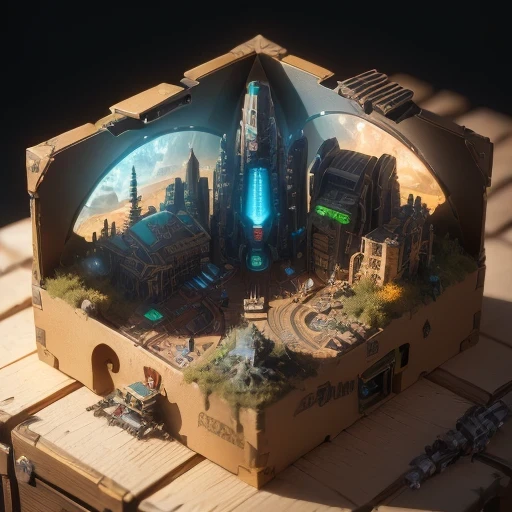 3598年Mars realistic model, (split ends, original photo, best quality, masterpiece:1.4),Steampunk Cyberpunk 6820 City,(CyberpunkMars light:1.3), Mars (related to land),(in a small nature box:1.3),Isometric, small nature, landscape on foundation,landscape,