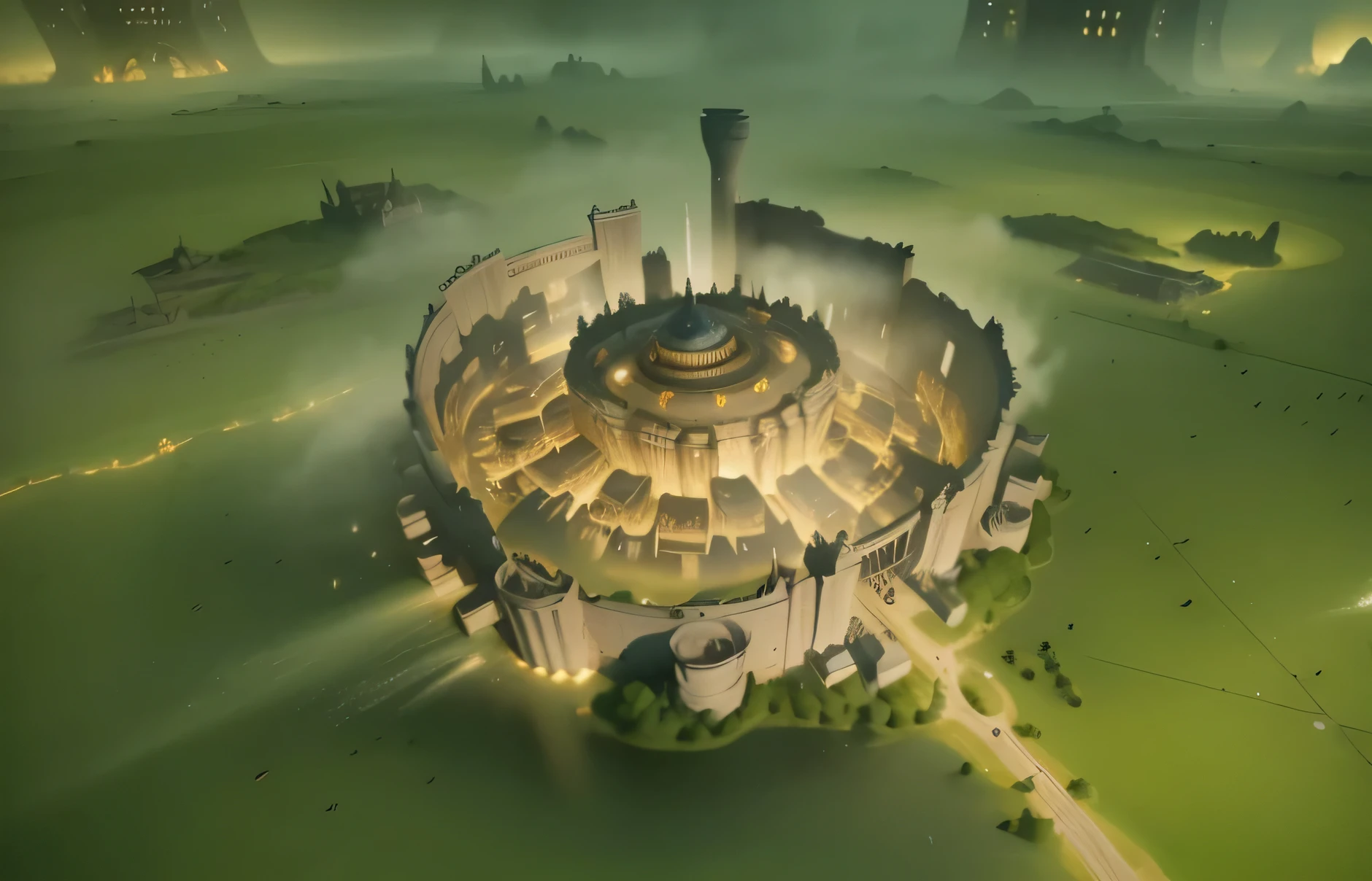 (best quality,4k,8k,high resolution,masterpiece:1.2),Super detailed,(actual,photoactual,photo-actual:1.37),Huge floating castle,flare,high rise tower,Luxurious future temple city,The huge and structured city of Valhalla,Eldon Ring Conference Hall,molten pit 'beep',a burning ancient city,planet destroying titan,fortress mega building city,Medjay,futuristic castle,epic megastructure