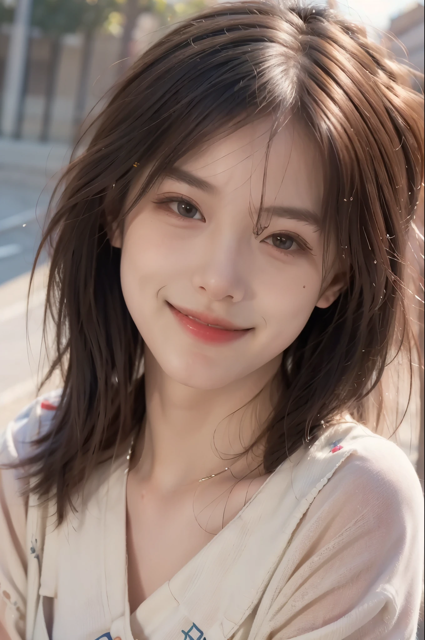 Best quality, masterpiece, ultra high res, (photorealistic:1.4), raw photo, 1girl, smile, bigger eye