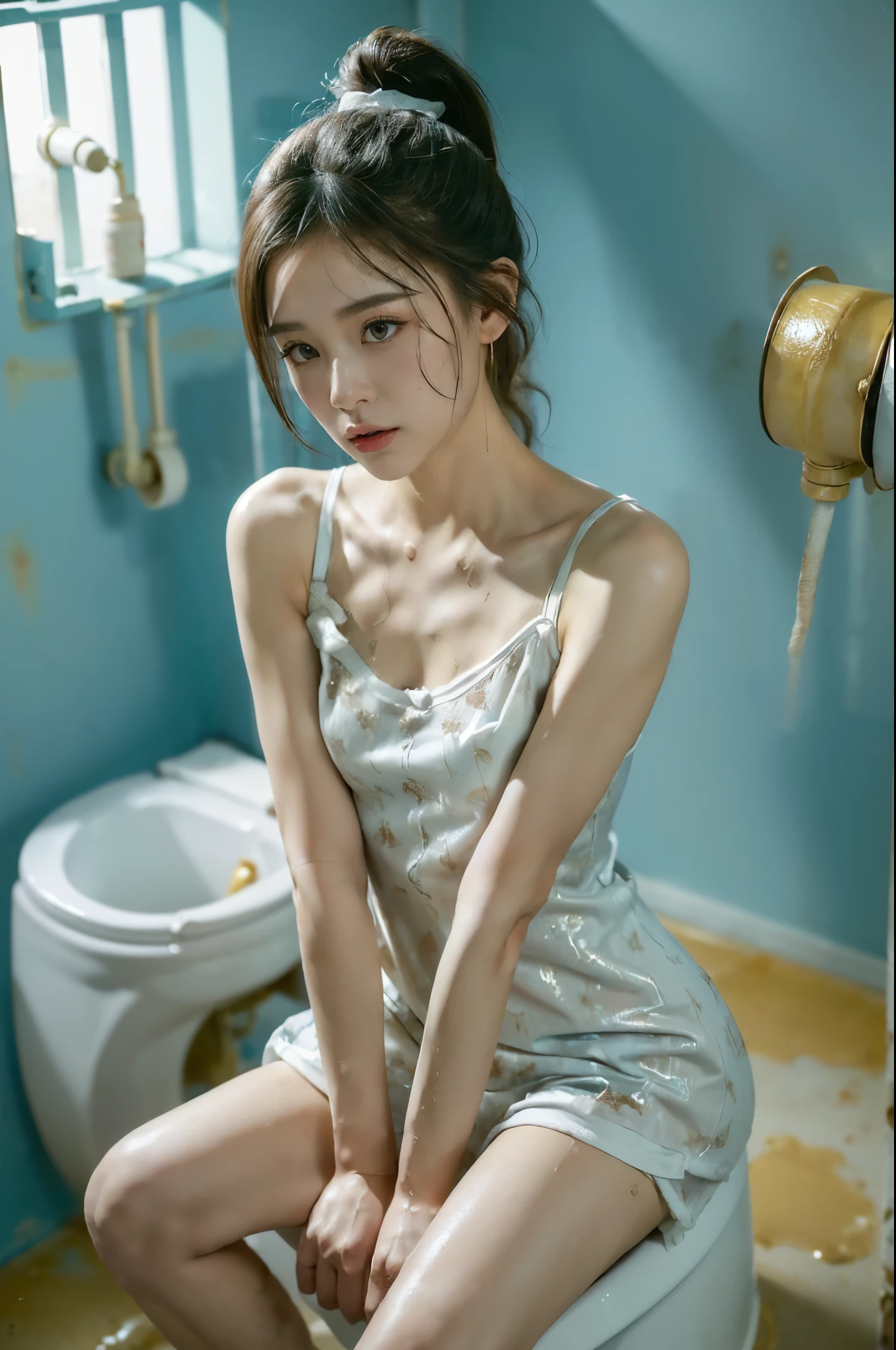 8k, raw photo, best quality, super high resolution, realistic, realistic photo, girl, full, bare shoulders, out bath, beautiful, detailed face, detailed, high resolution, realistic, realistic, photo realistic, full body, head to toe, legs, matte skin, pores, wrinkles