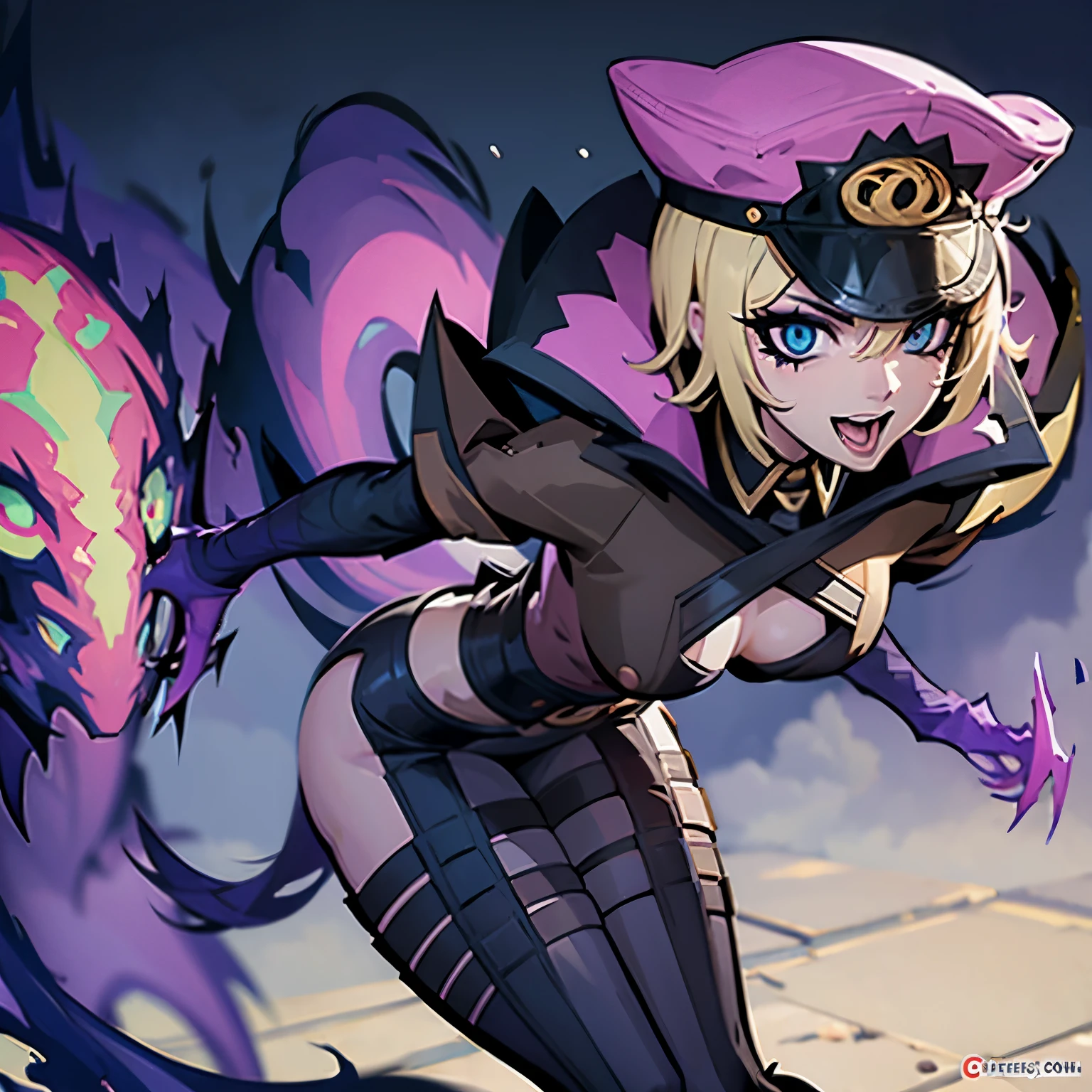 Evelynn from league, thick thighs, cum, cumming, orgasm, nude, cum all over, naked,
