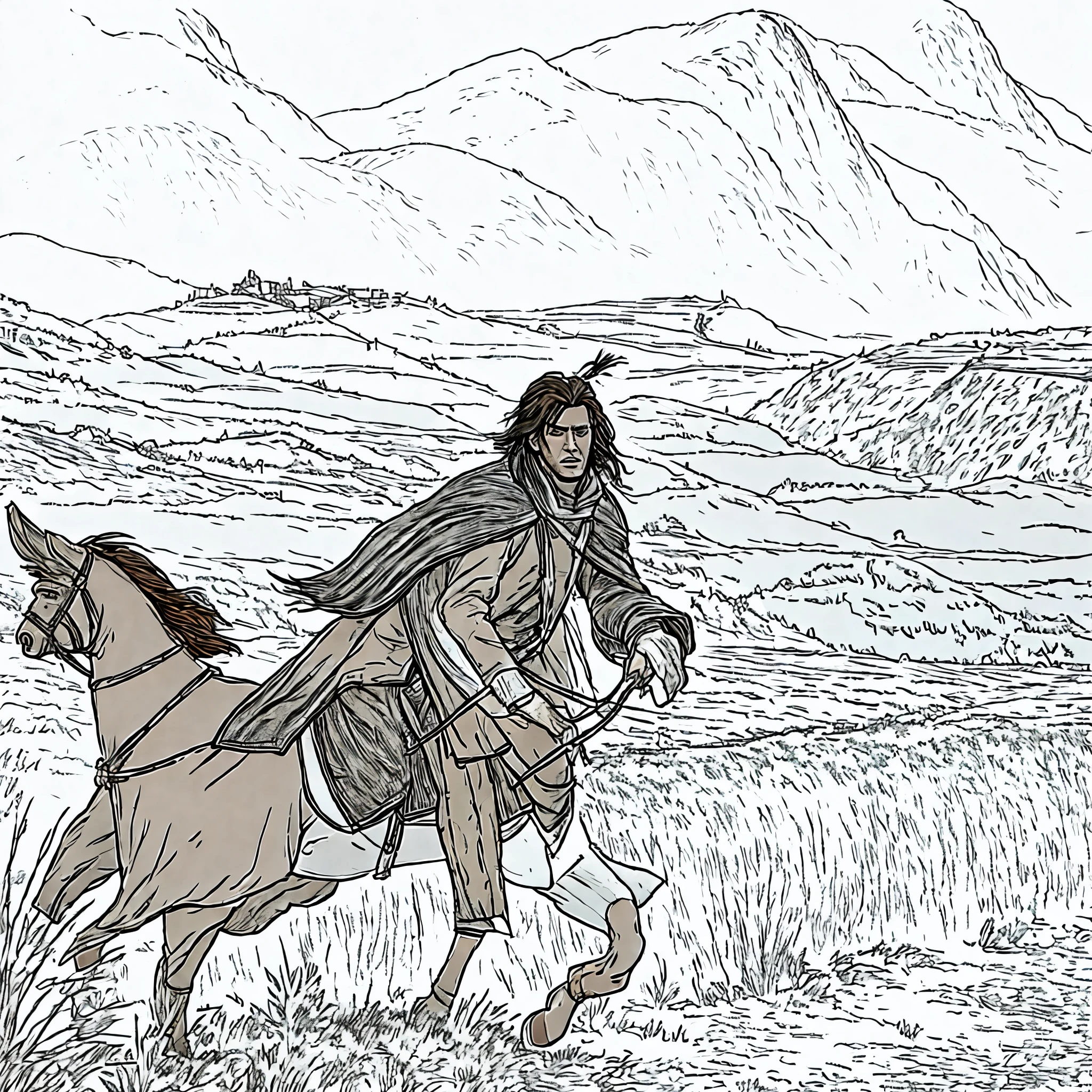 Rustic home fort, brown skin and wearing a war coat