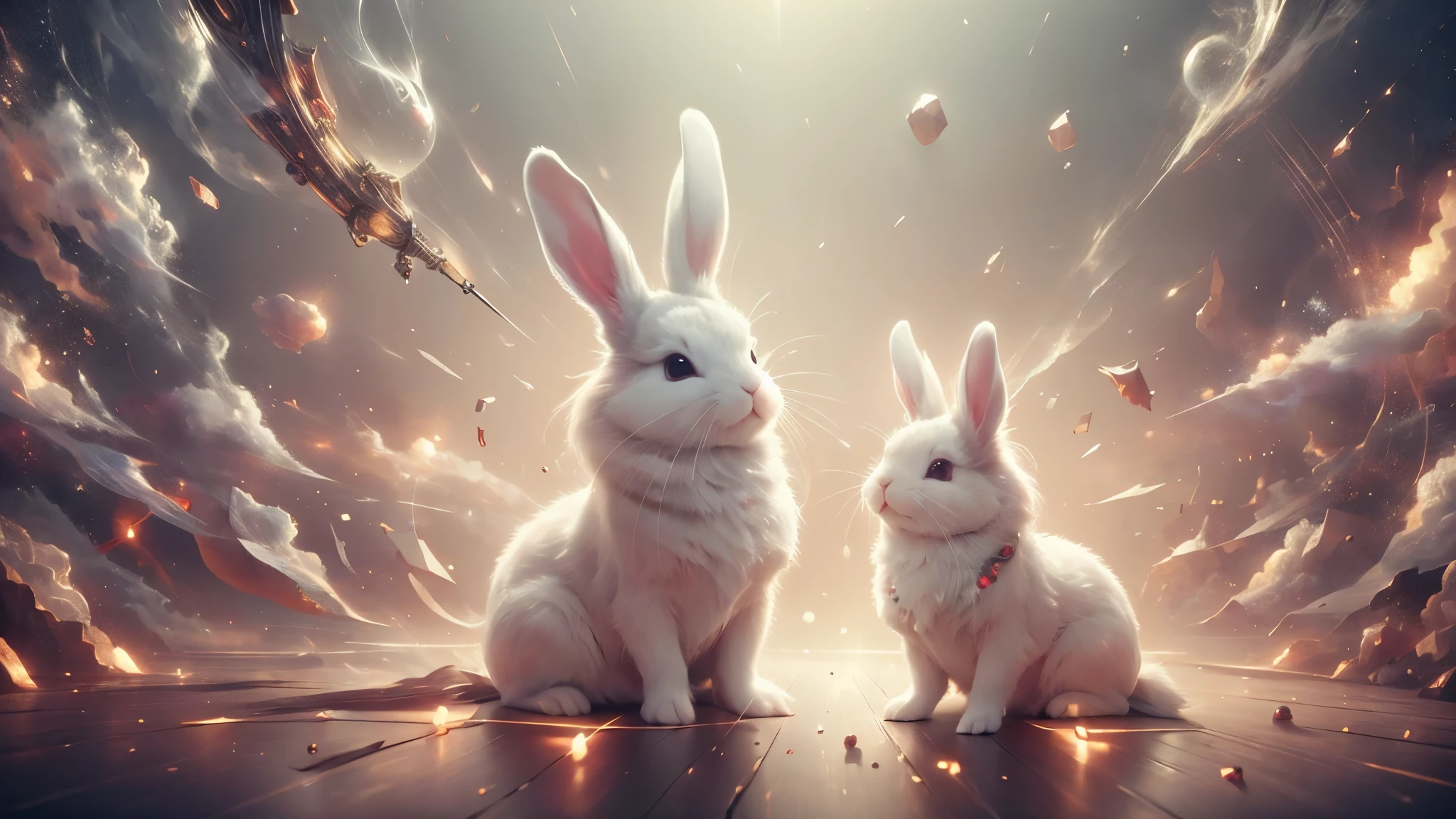 (master piece), 8k, best quality, cute rabbits