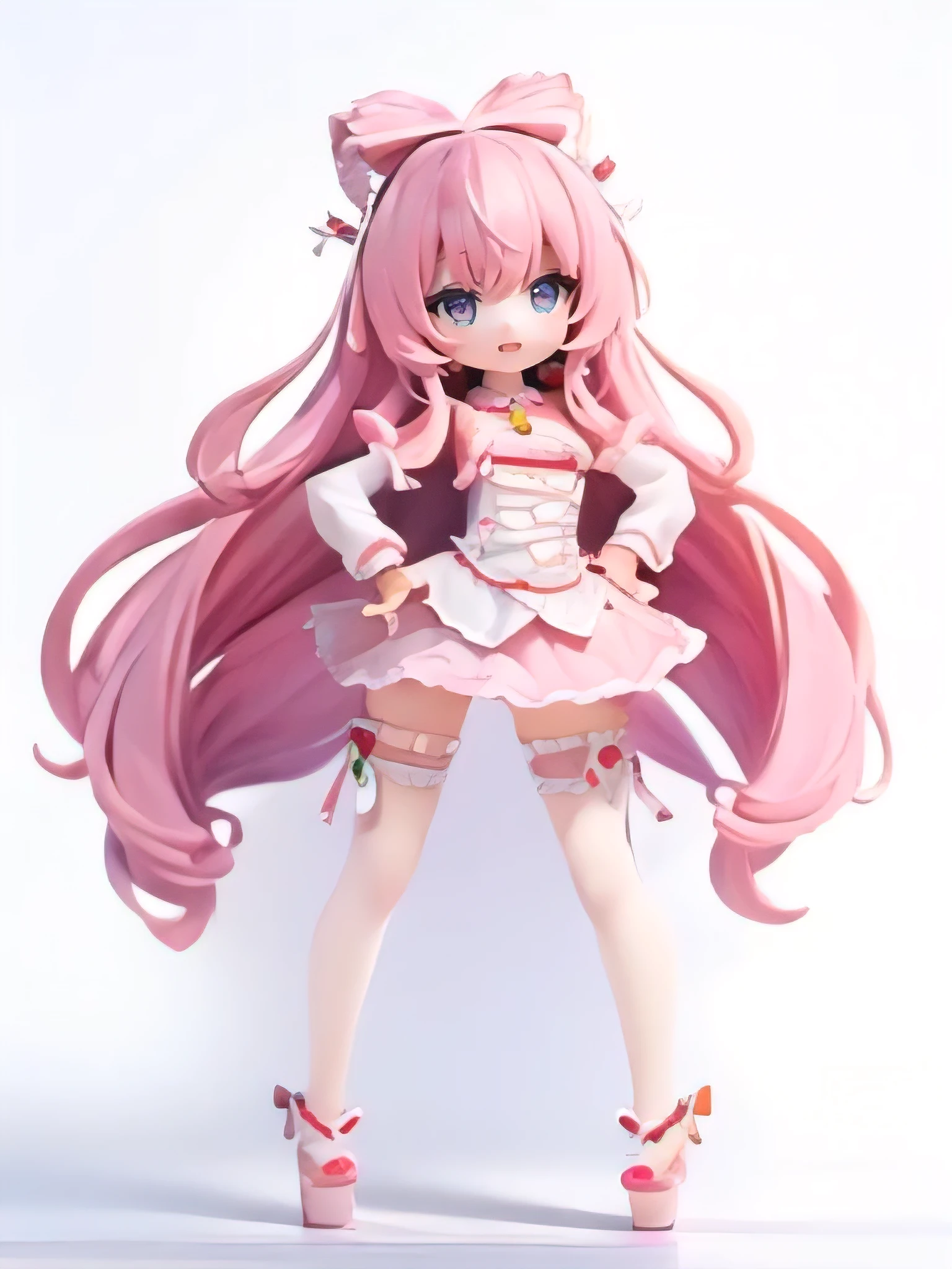 Fresh and cute ultra-detail CG Unity 8K wallpaper, highest quality, extremely high picture definition, ((1girl)) red cheeks are soft and subtle, pull up the dress, wearing rabbit ear thin silk socks, focus on the legs, ankles, pink boots are beautiful, soft cute hair grab shawl makes the girl look more cute.