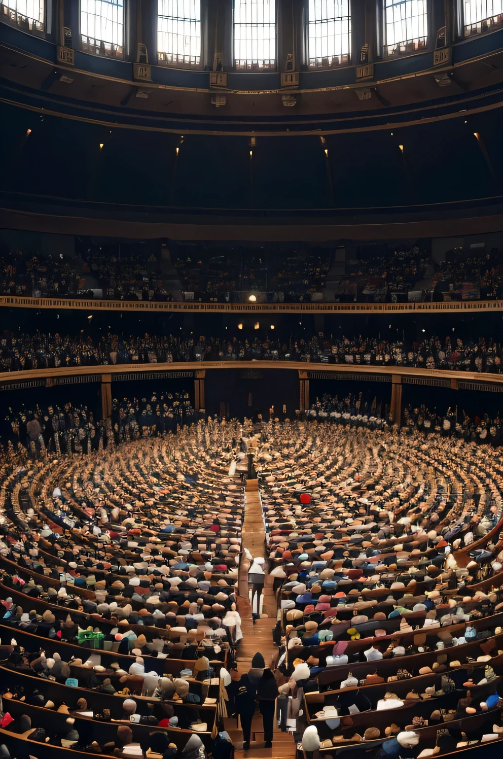 Hundreds of people surround me,worship,look at yourself,