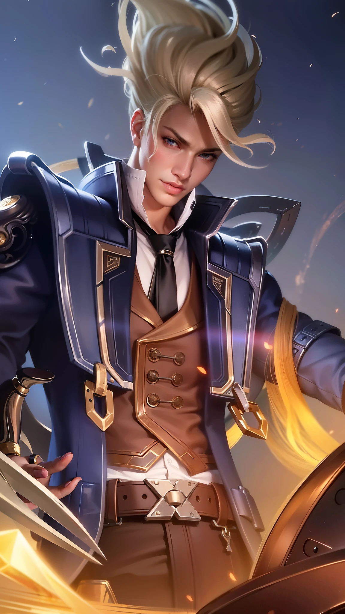 masculine male, masterpiece, ((perfect eyes)) best quality, (semirealism:1.9), beautiful lighting, (extremely detailed CG unity 4k fhd wallpaper), High Detail, Sharp focus, dramatic outdoors, 1 boy ,19 years old, white hair, light purpel eyes, smile.
