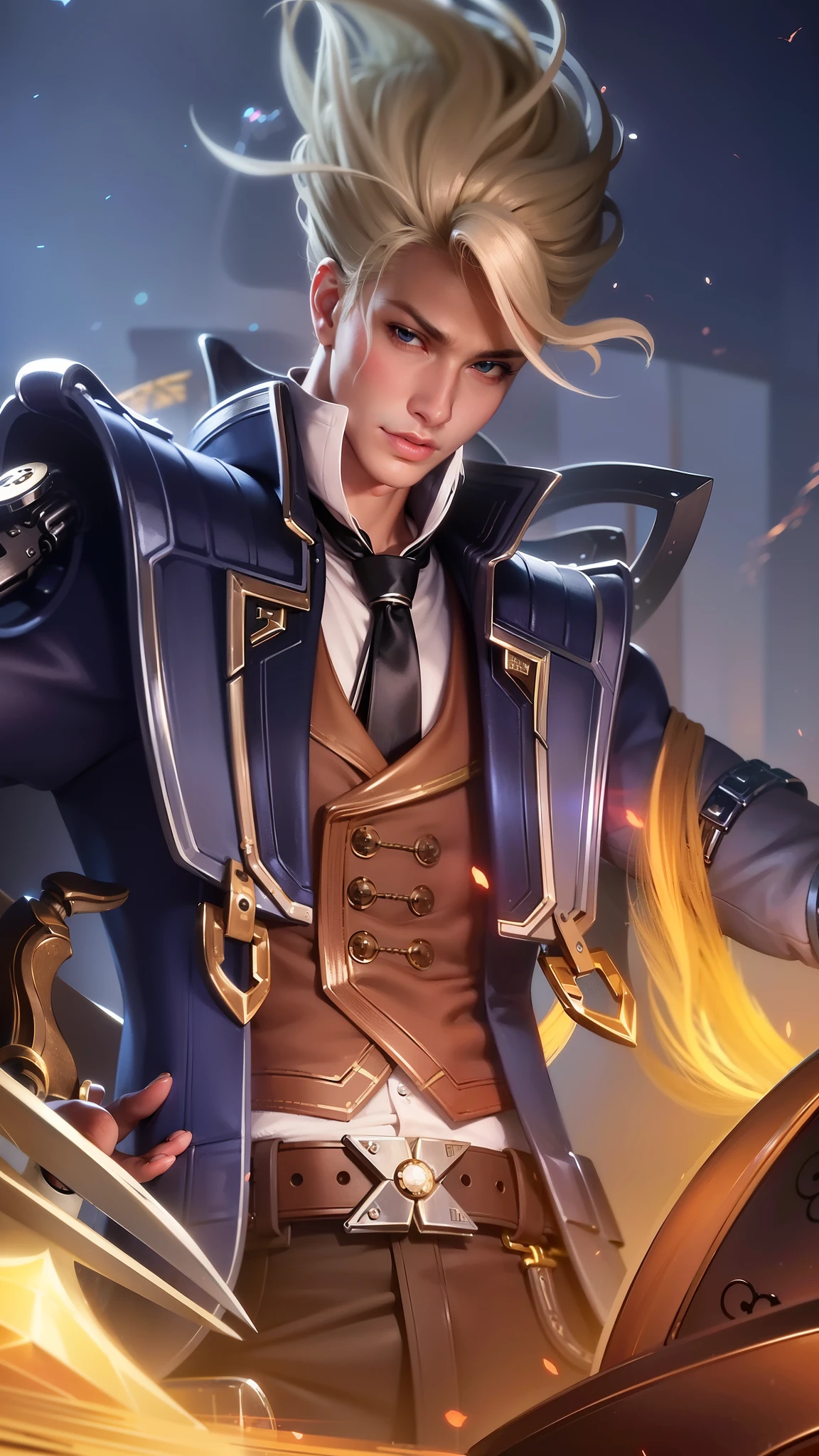 masculine male, masterpiece, ((perfect eyes)) best quality, (semirealism:1.9), beautiful lighting, (extremely detailed CG unity 4k fhd wallpaper), High Detail, Sharp focus, dramatic outdoors, 1 boy ,19 years old, white hair, light purpel eyes, smile.
