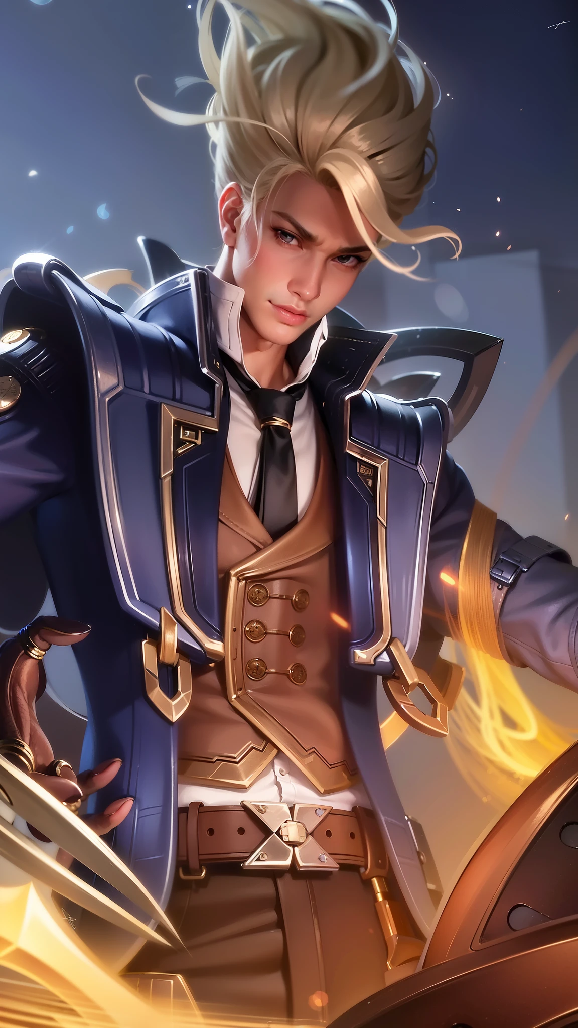 masculine male, masterpiece, ((perfect eyes)) best quality, (semirealism:1.9), beautiful lighting, (extremely detailed CG unity 4k fhd wallpaper), High Detail, Sharp focus, dramatic outdoors, 1 boy ,19 years old, white hair, light purpel eyes, smile.