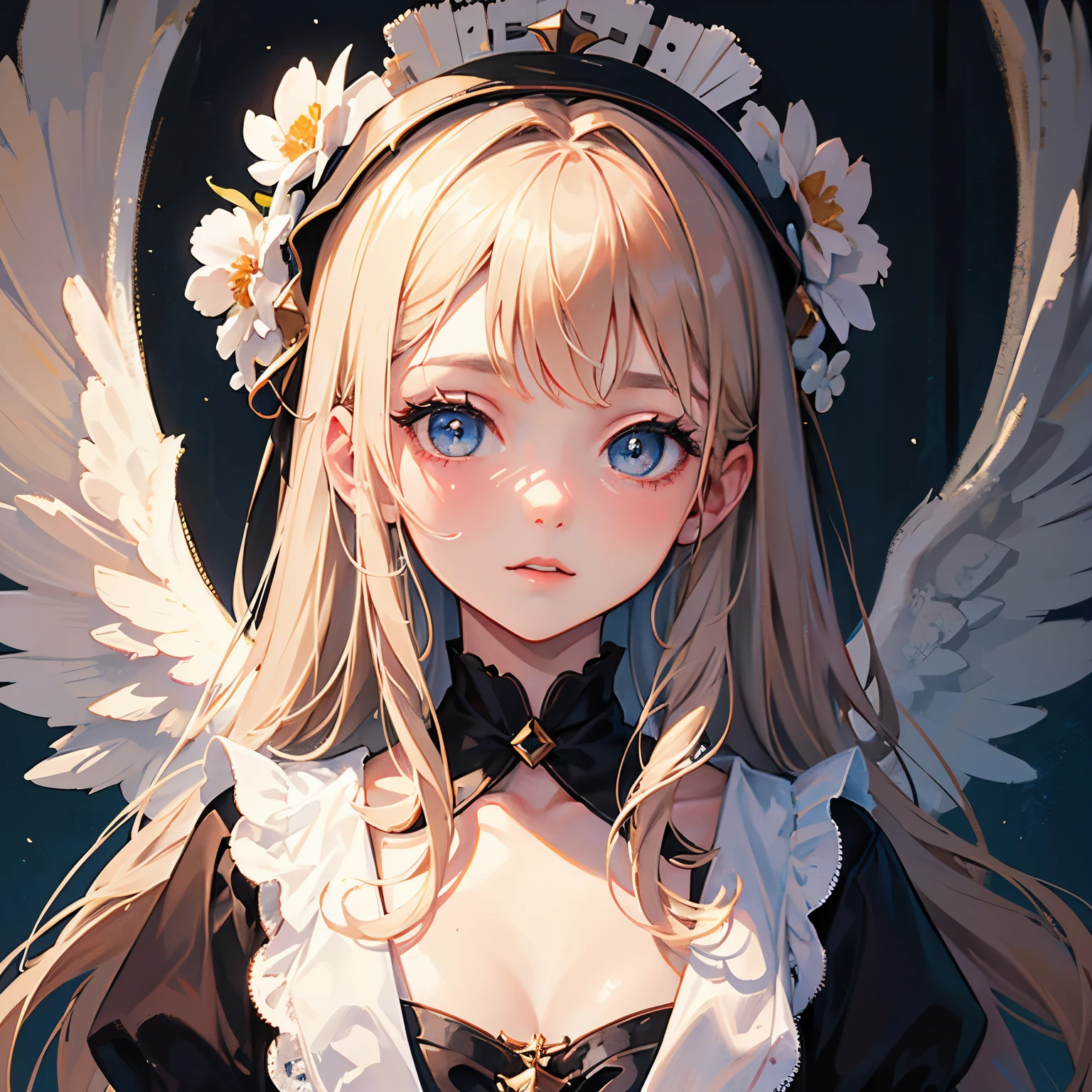 masterpiece, highest quality,Portrait of one girl,Angel