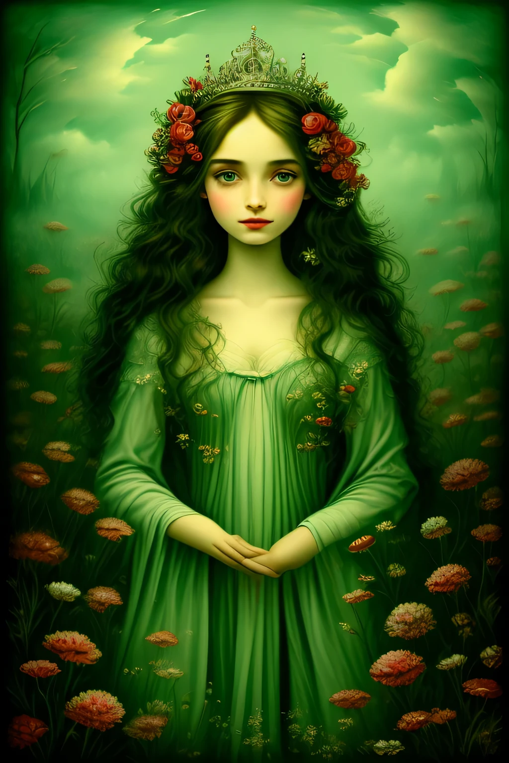 la belle reine de Roscoff, dessin de Benjamin Lacombe