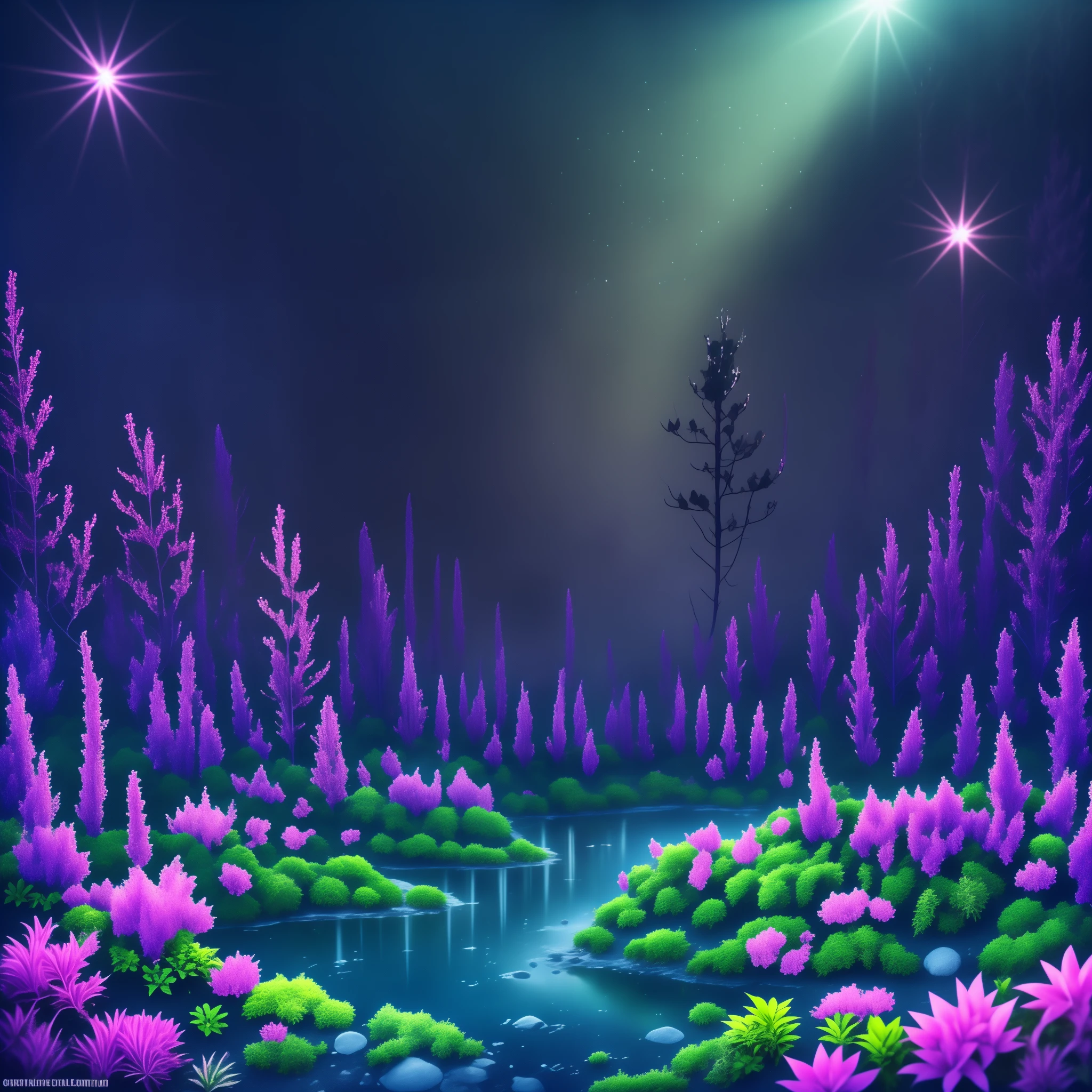 (masterpiece best quality:1.2) Swamp, Roots, Flowers, water, Pond, aquatic vegetation, manicured pond, garden pond, rocks, leaves, aquatic vegetation, darkness, Prehistoric forest, horsetails, ((forest)), jungle, palms, ((ferns)), (((castor plants))), castor flowers, huge plants carboniferous forest, 3d art, anime art, dynamic light, (((digital art)))