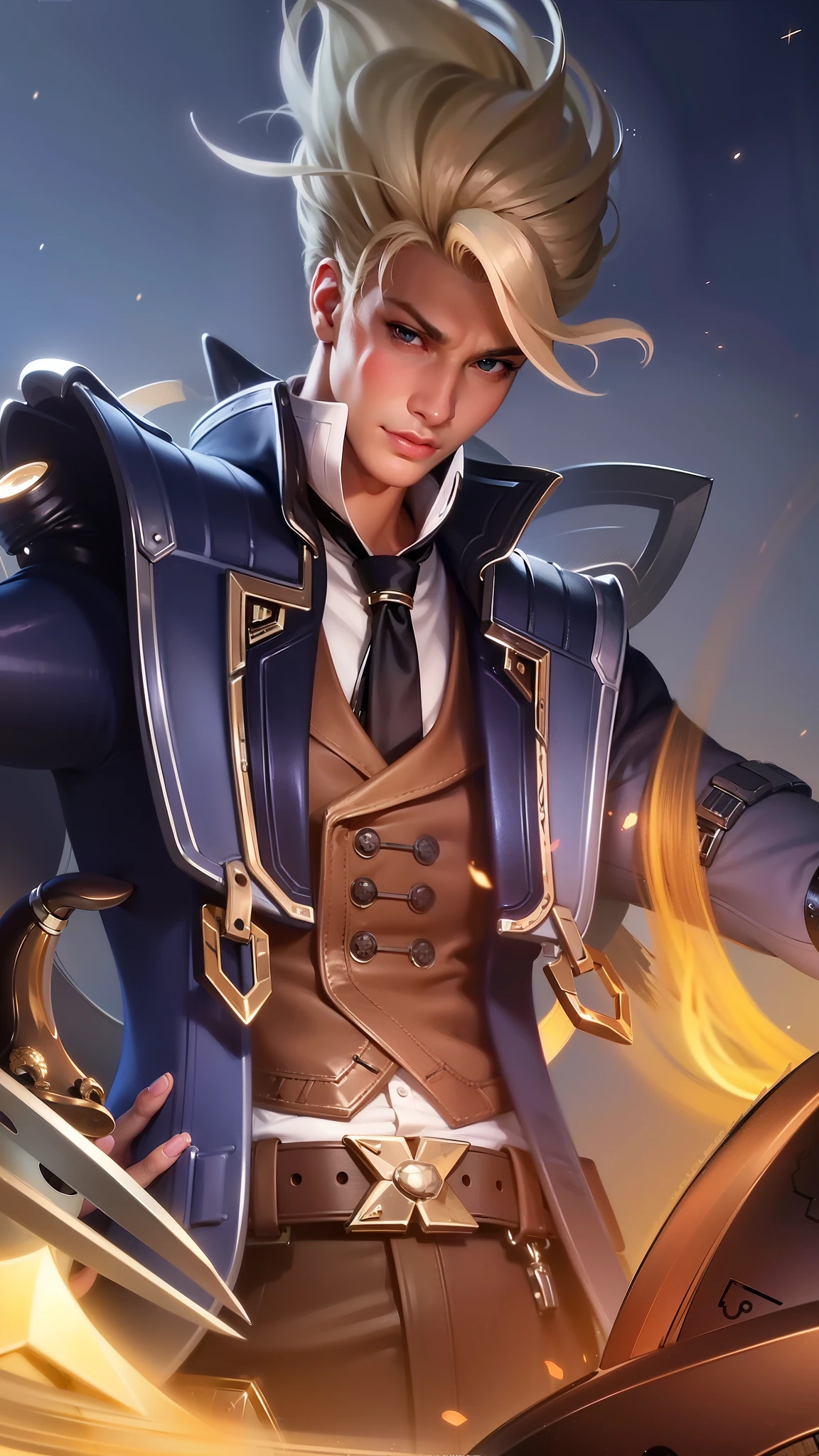 masculine male, masterpiece, ((perfect eyes)) best quality, (semirealism:1.9), beautiful lighting, (extremely detailed CG unity 4k fhd wallpaper), High Detail, Sharp focus, dramatic outdoors, 1 boy ,19 years old, white hair, light purpel eyes, smile.