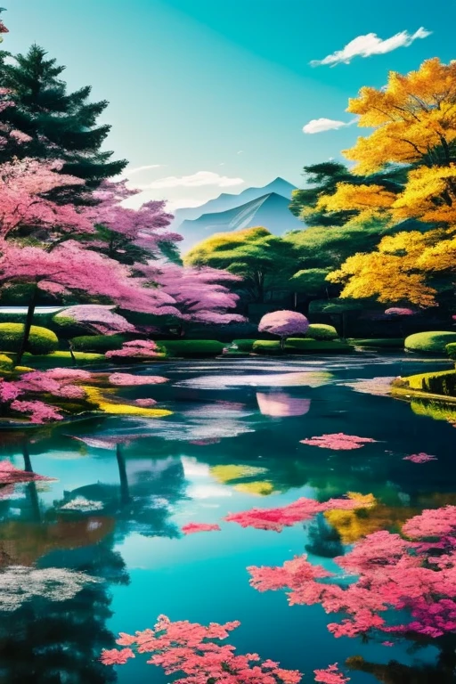 Le style de Wu Guanzhong est une expression artistique qui fusionne les techniques traditionnelles de l'encre chinoise avec les concepts de la peinture occidentale. Il se caractérise par des interprétations modernes de thèmes traditionnels, creating unique visual effects through color and line.