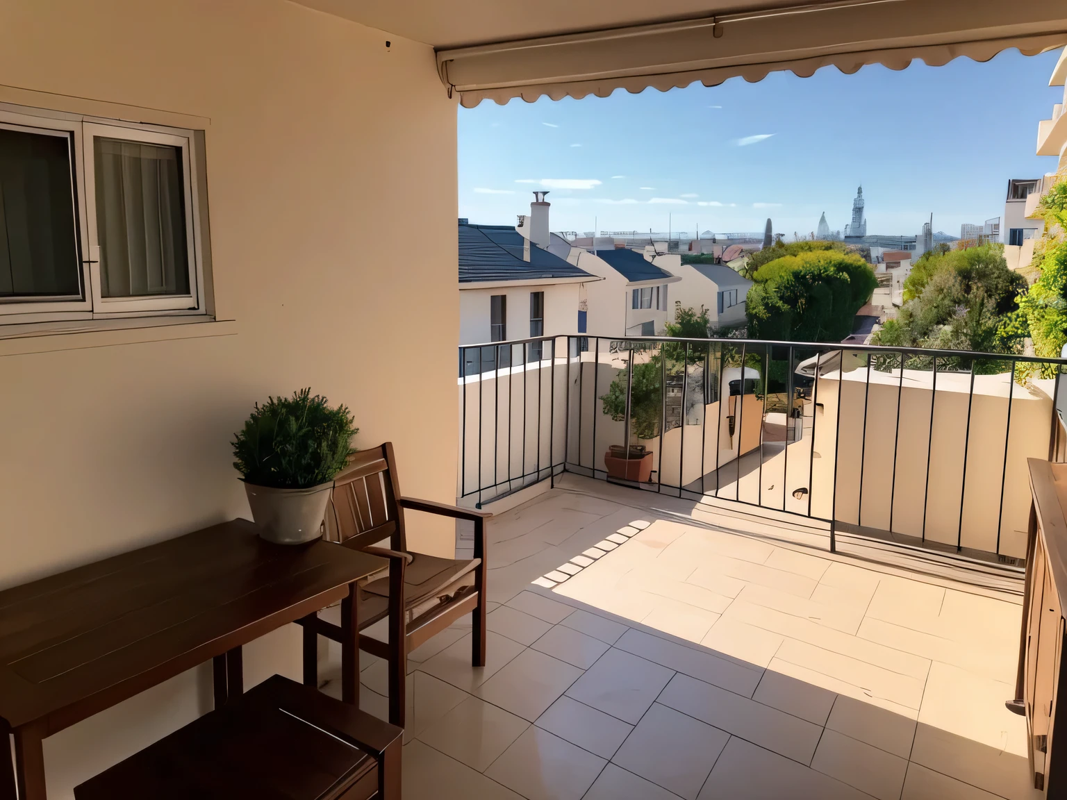 balcony,bright,45° viewing angle