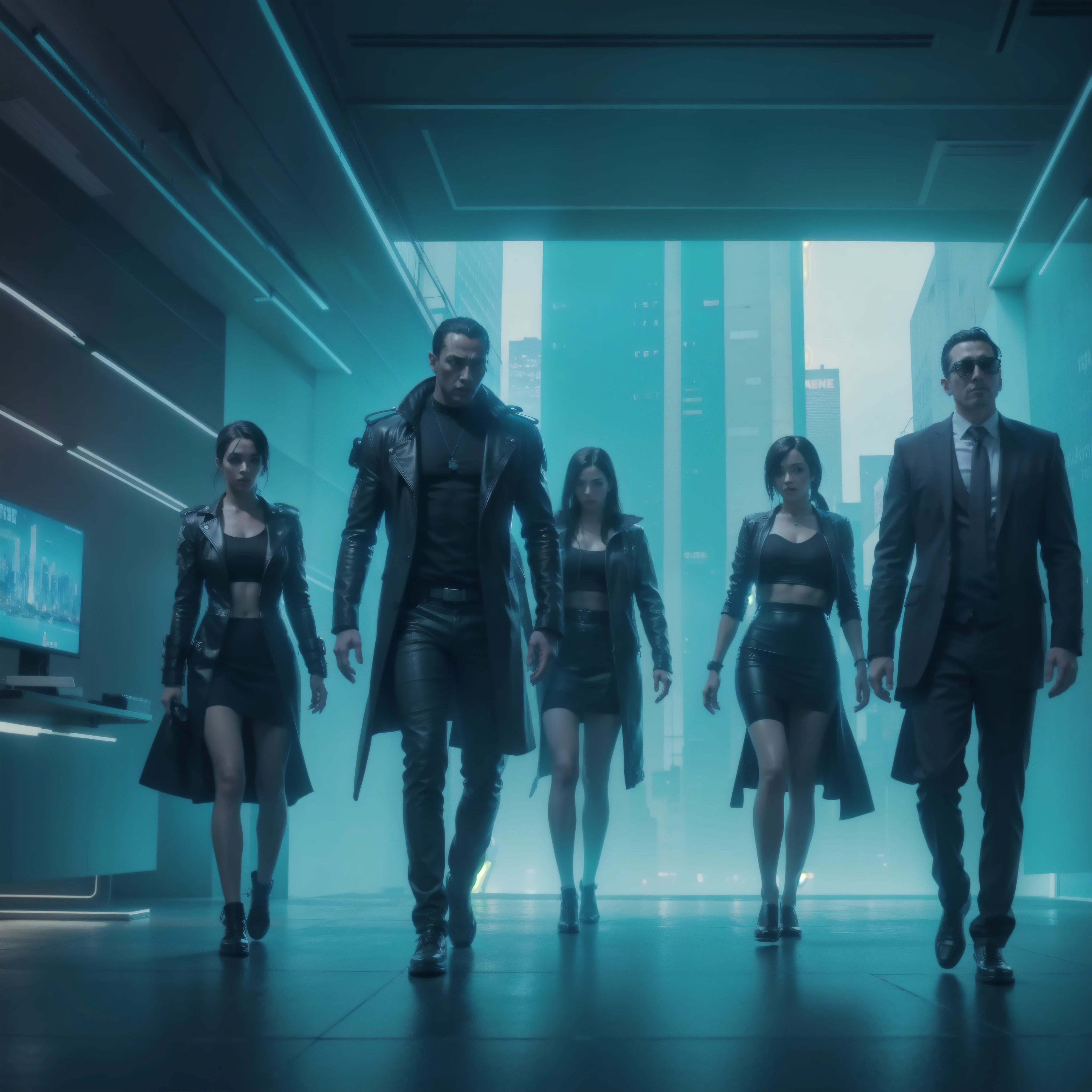 the cast of the movie's first trailer for the upcoming movie, the fate, altered carbon style, cyberpunk outfits, in cyber punk 2077, altered carbon, styled like ghost in the shell, altered carbon series, modern cyberpunk anime, cyberpunk fashion clothing, 2049, cyberpunk high fashion, cyberpunk 2077”