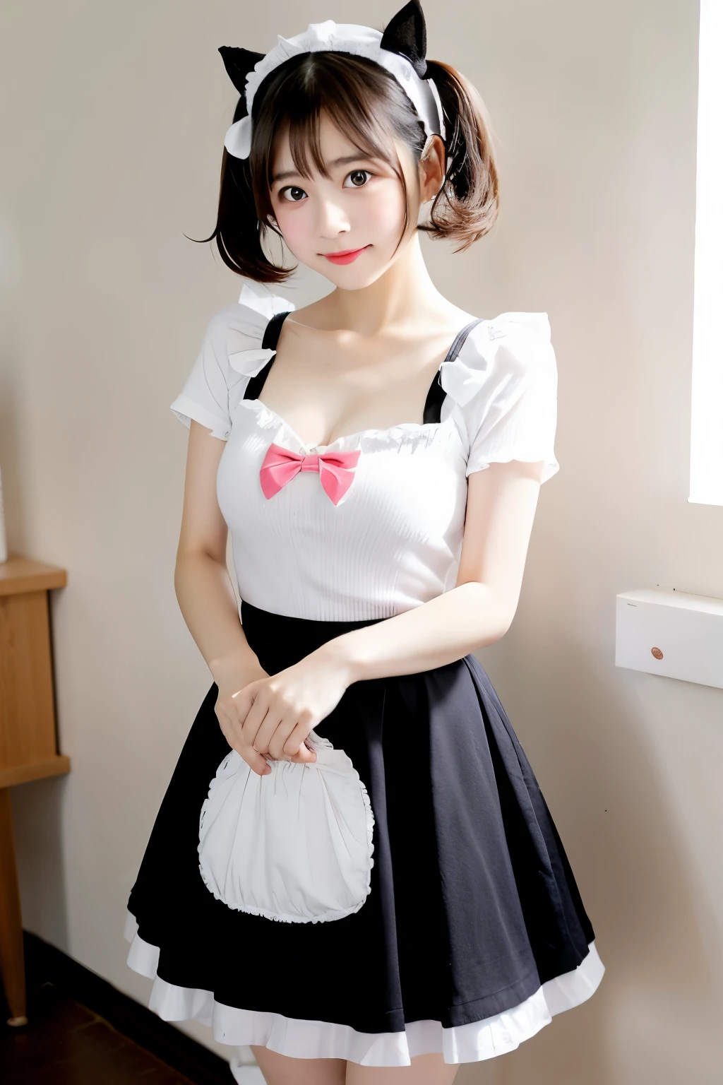 {Panty shot} Girl, woman, fluttering skirt, whole body, baby face {Lolita} Furifuri [maid] nipple


