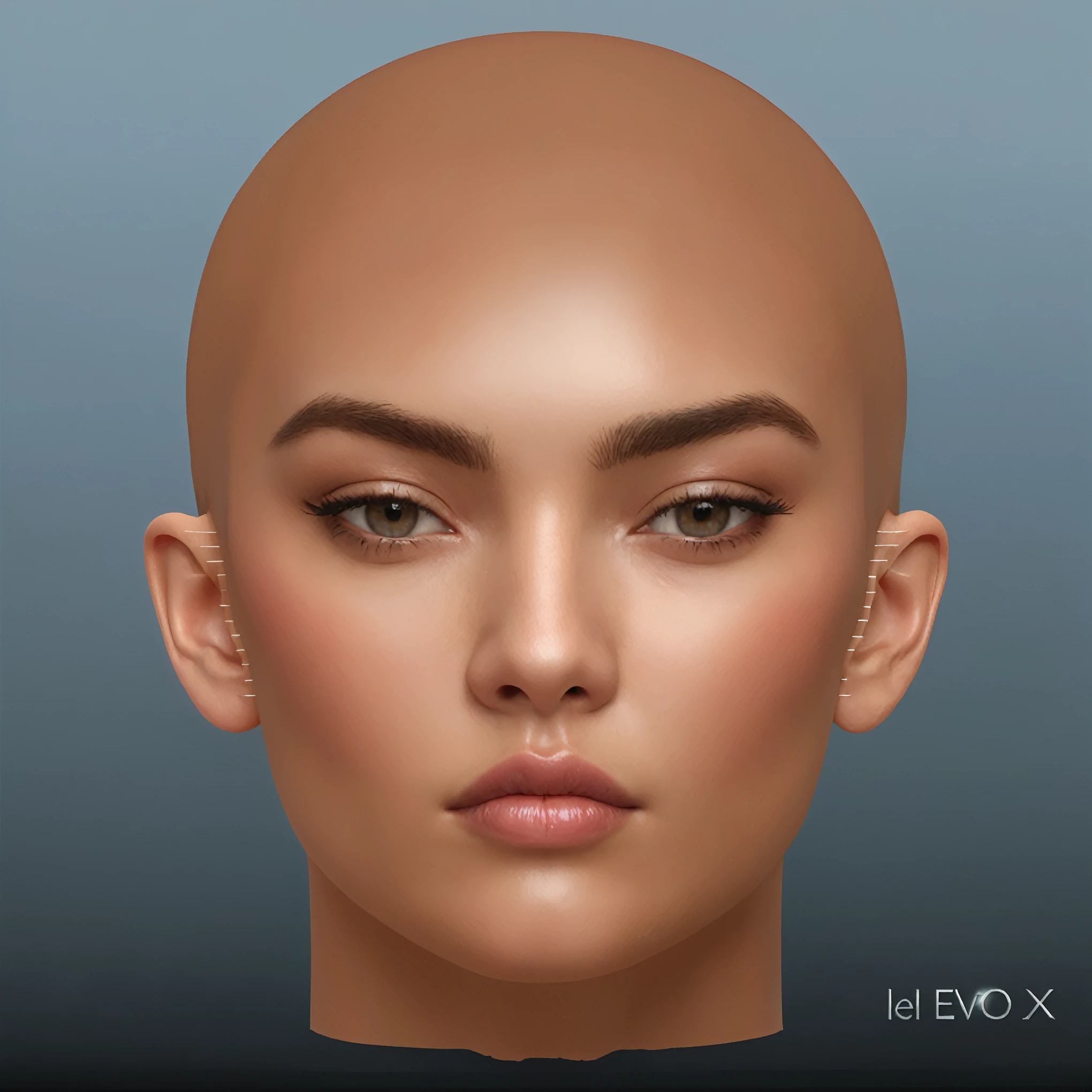 A closeup of a woman with a bald head and a black shirt, with very highly rosto detalhado, highly detailed Realista face, extremely Realista face, detailed Realista face, Realista rosto detalhado, 8k highly rosto detalhado, detailed and Realista face, Realista and rosto detalhado, ultra Realista face, face very Realista, Realista | rosto detalhado, single Realista face, very Realista face