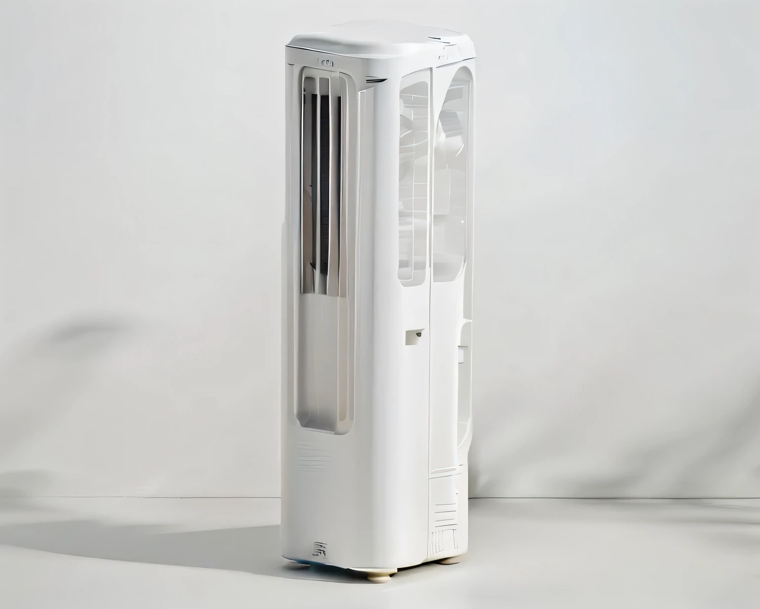 Mobile Air Conditioning，modern minimalism，Fashion，IF Design Award，clean background，Studio photos，mixer，c4d rendering。