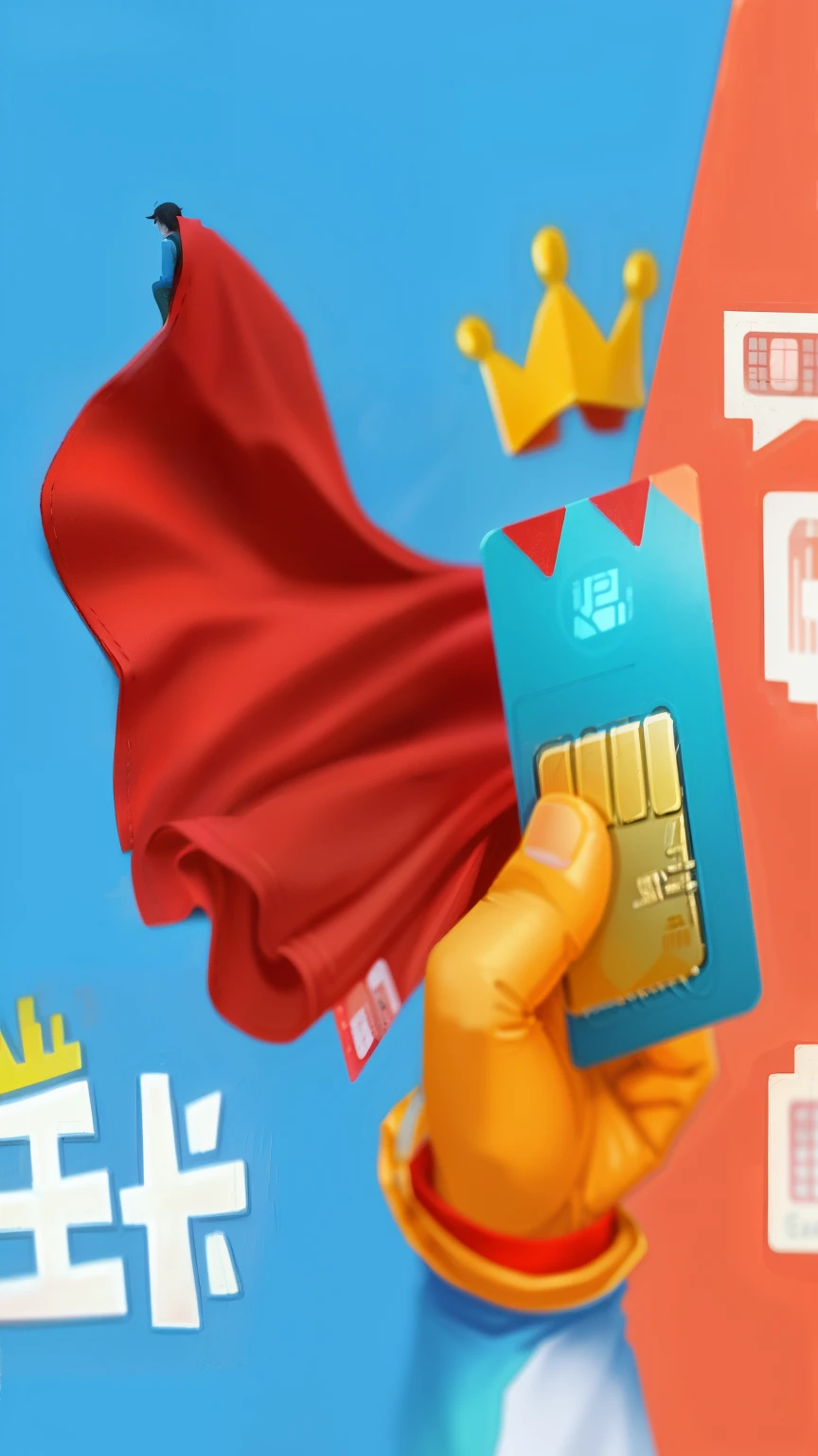 One holding a credit card、Close-up of man in red cloak, 1.8, ?. 8, you, Wang Chen, 5.6, 8k)), big deal)}]