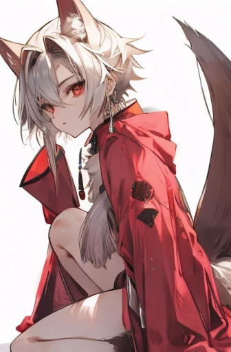 Baboon face hawk body fox tail