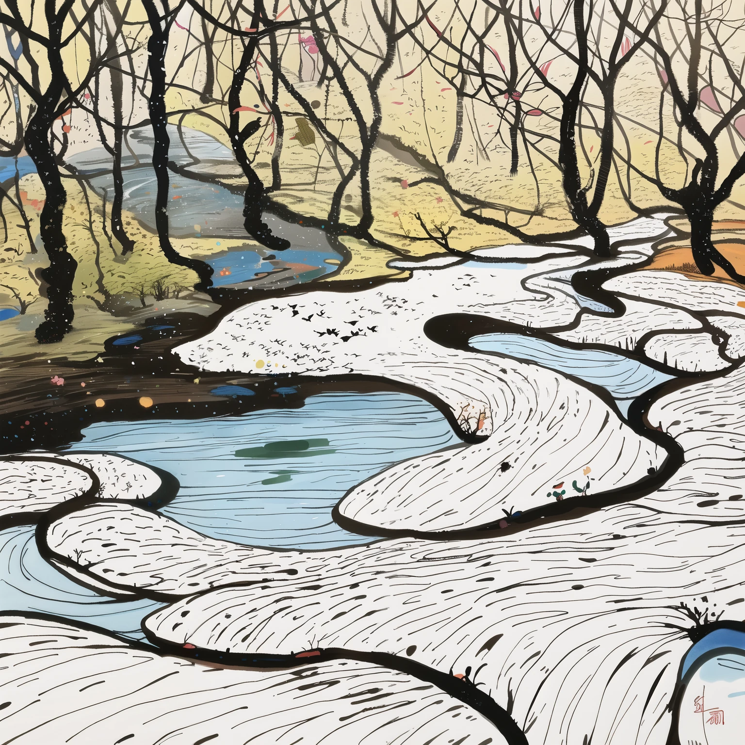 forest，Wu Guanzhong