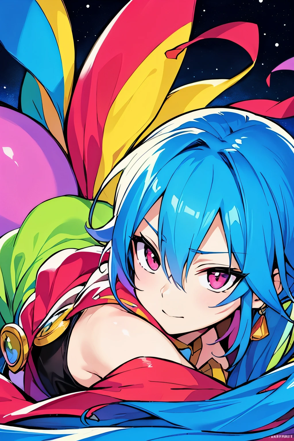 best quality,Anime,merge,colorful,vibrant colors,illustration,artstyle,fantasy,realistic,(masterpiece), (photo_(medium):1.0),smooth,sharp focus,(male:1.1)