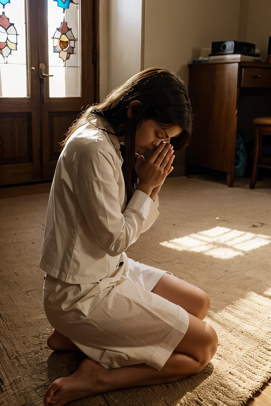 person praying