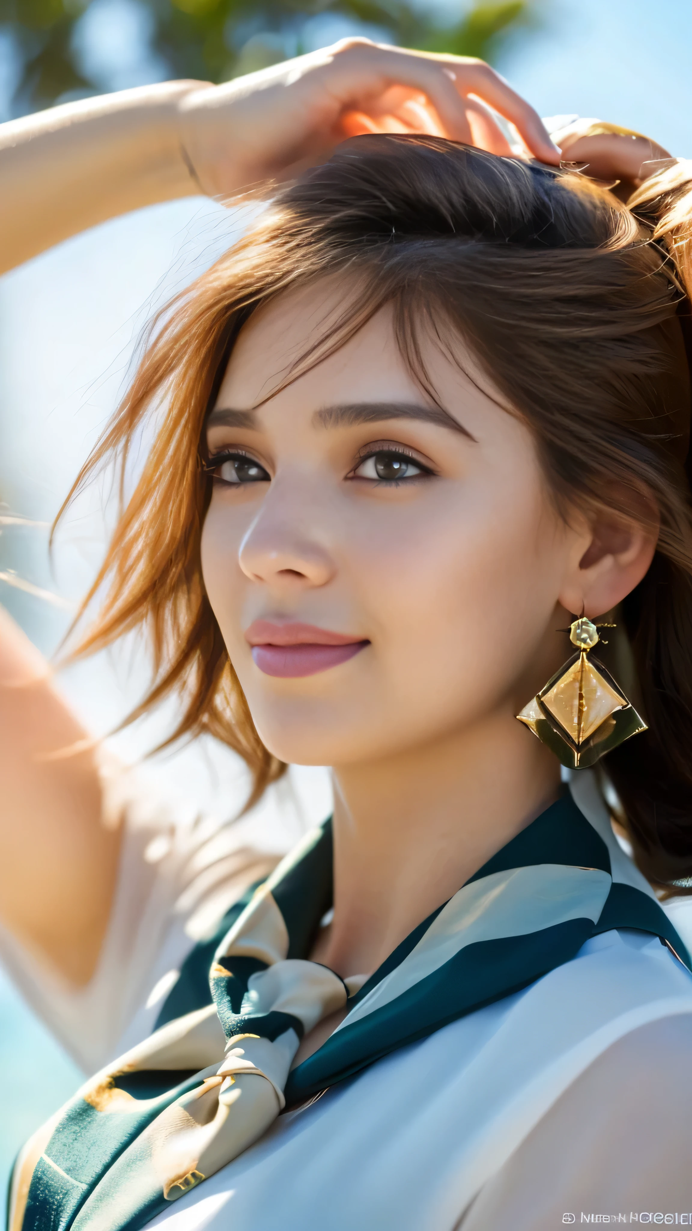 (32K:1.5), 1 girl,light smile,whole body,simple background, (realistic:1.4), (Australiaの女優:1.3),
(Australia'amazing beauty:1.4), (ultimate beauty:1.4), masterpiece,4k,8k,(masterpiece,ultra high resolution:1.5),(masterpiece,photo-realistic:1.5),masterpiece,fine eyes,masterpiece,detailed face, Perfectly balanced face, looking at camera, hair blowing in the wind, Beautiful skin like porcelain, beautiful eyes, Ring-shaped eyes, (tie hair:1.4)