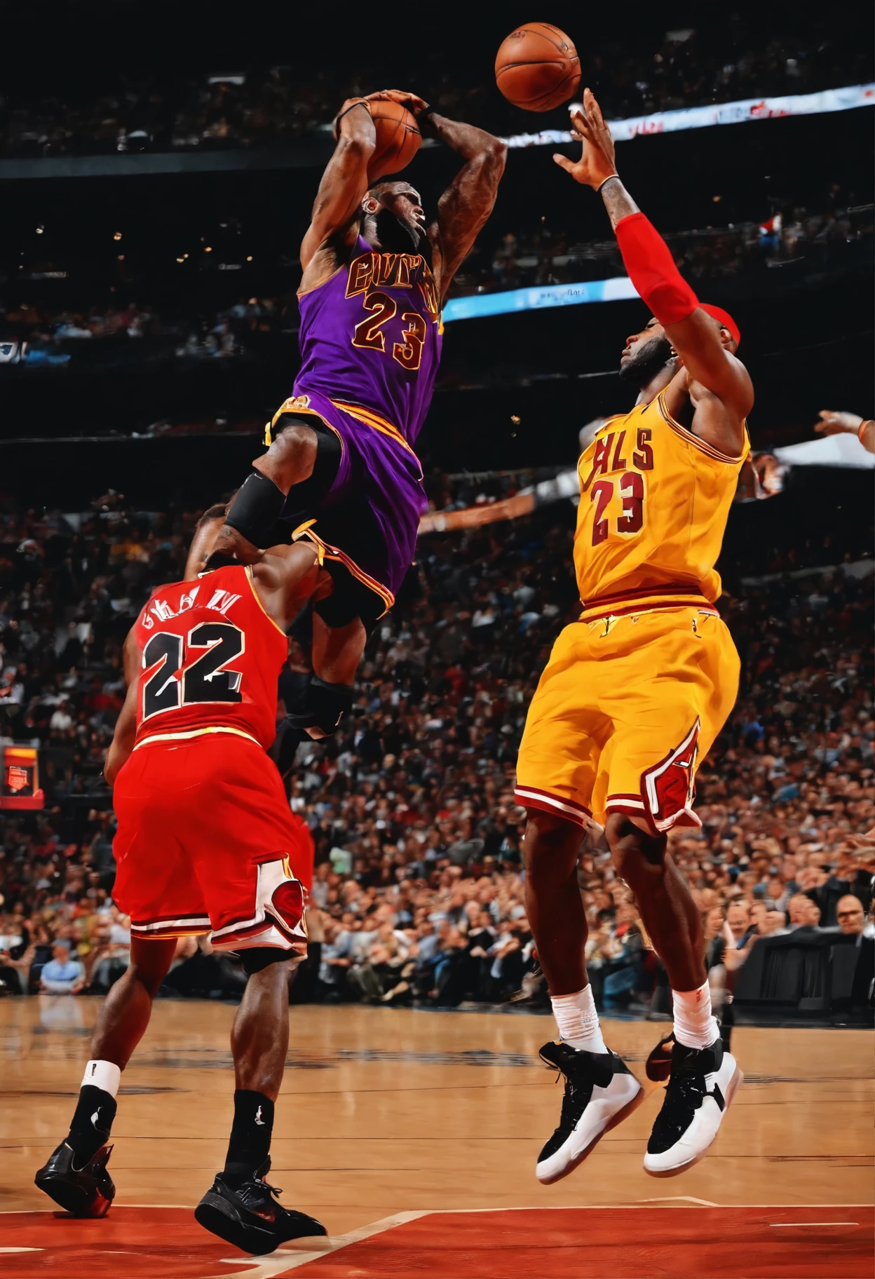 LeBron Dunk on jordan