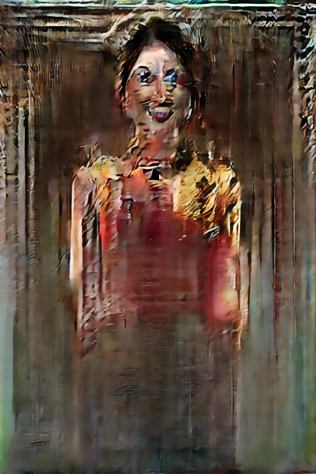 Using After Effects software，Plus optical flare effects，Take a close-up shot，Make your car glow with particle effects，and simulate dynamic force constraints，Make your car look bright and shiny、Colorful，Presents movie-like visual effects。

Car case of Chinese woman gradually dissolves，into particles，Disappearing。