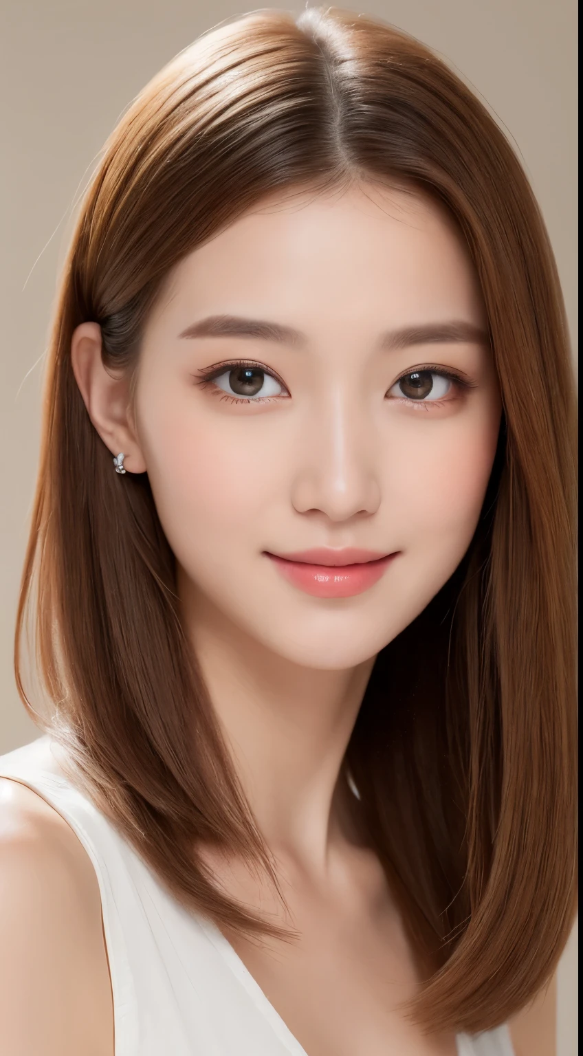 ((highest quality, 8k, masterpiece: 1.3)), 1 girl, The beauty of slim abs: 1.3, (hairstyle casual, big breasts: 1.2), dress: 1.1, super detailed face, delicate eyes, double eyelid, smile, Home
