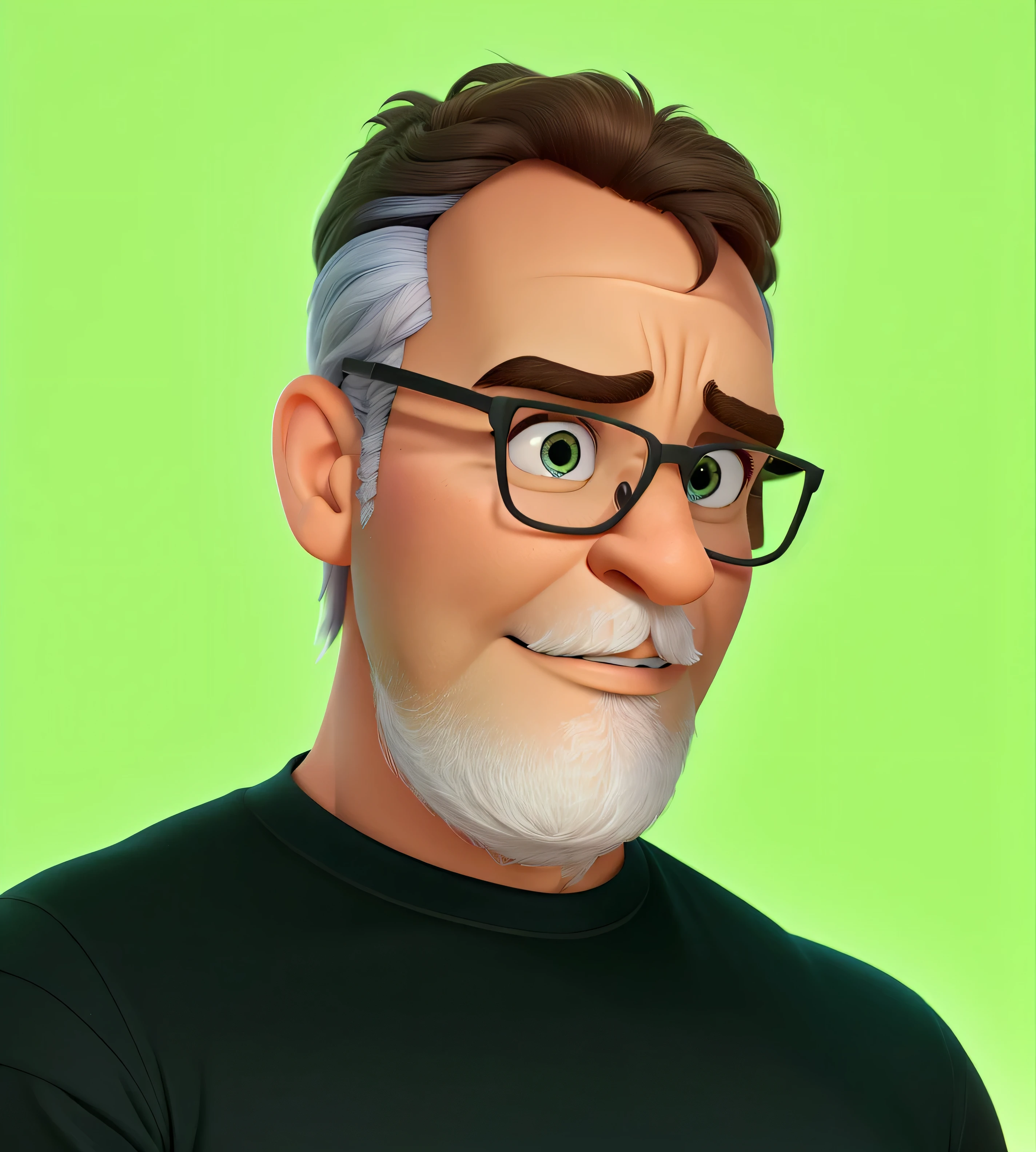 Homem de 40 anos no estilo Disney Pixar, alta qualidade, melhor qualidade