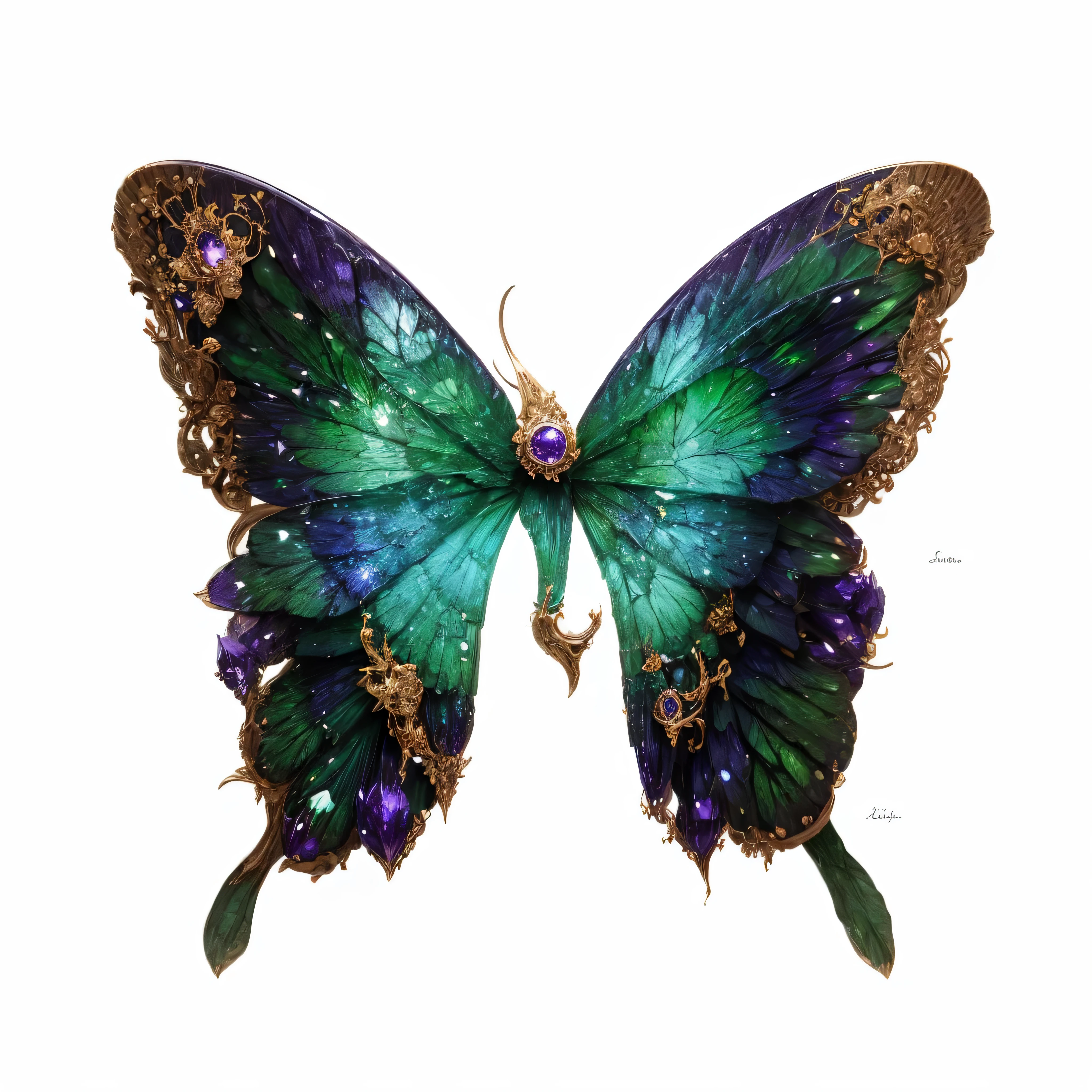 Ghost elements，green poisonous，Cesium element，There is a faint purple light inside