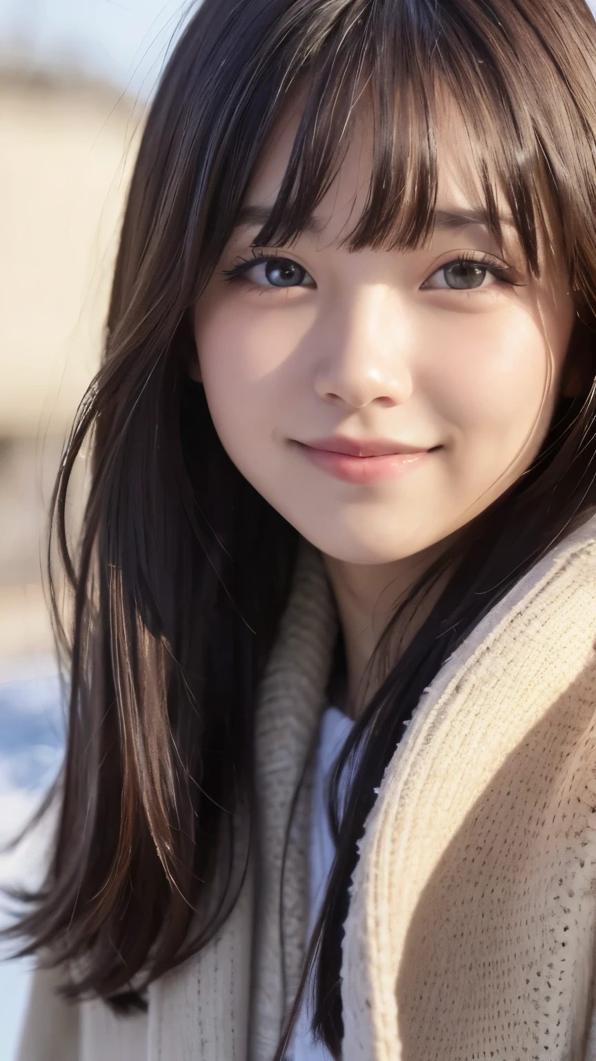 "(best quality,4k,8k,high resolution,masterpiece:1.2),super detailed,(actual,photoactual,photo-actual:1.37),portrait,landscape,girl,alone,Smile,yellow eyes,simple background,fur trim,open mouth,blush,winter clothing,white coat,long sleeves, long hair,Bangs,swept Bangs,white teeth,warm color,Natural light"、NSFW、i can see my underwear,bend over,in school,There is a man watching her from behind